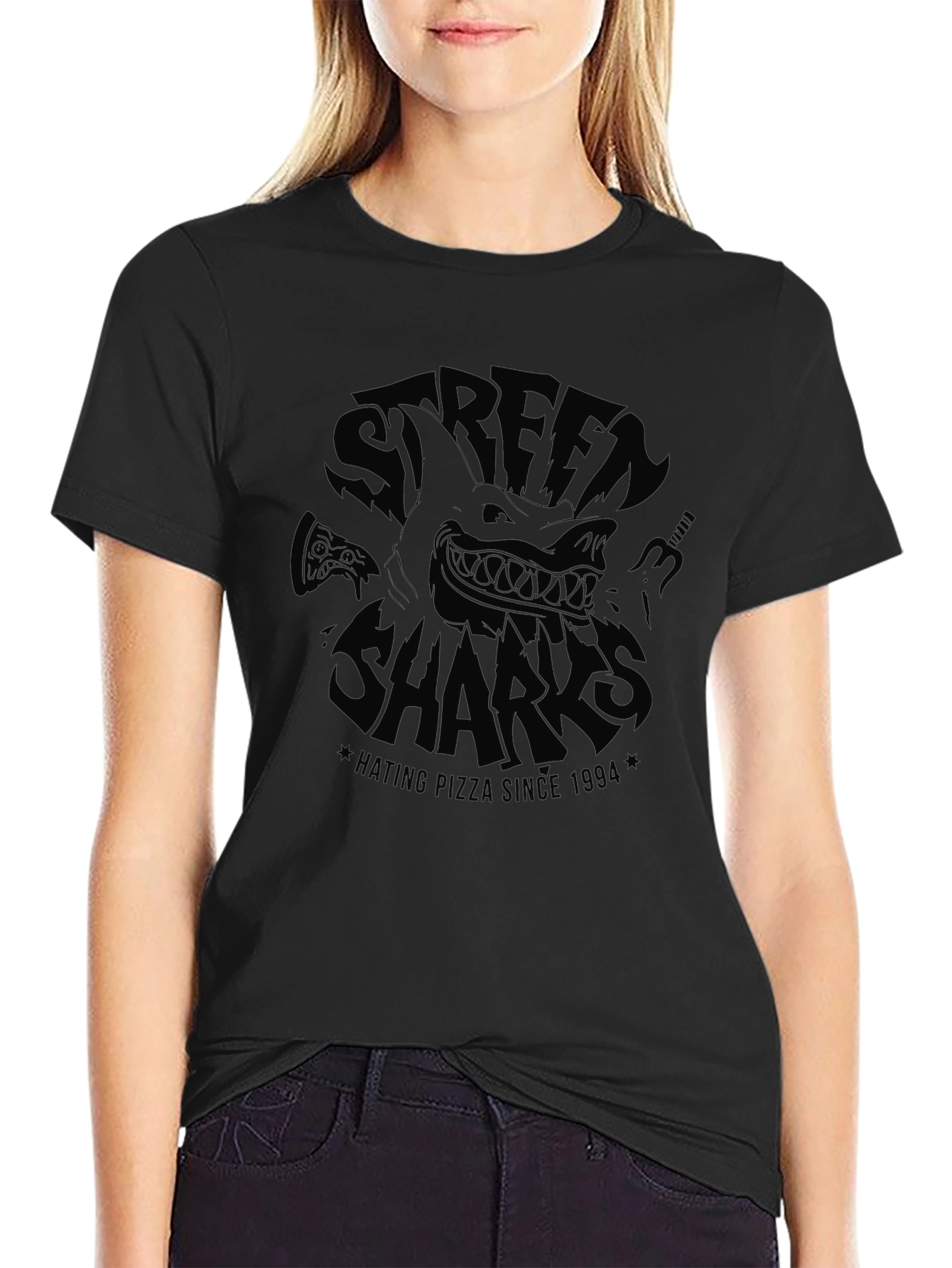 Street Sharks Hating Pizza Since 1994 Graphic T-Shirt