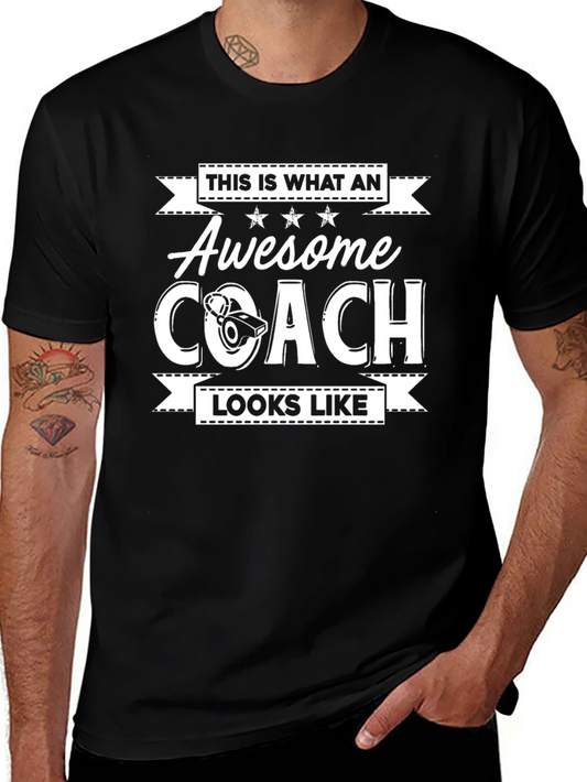 Awesome Coach Graphic T-Shirt