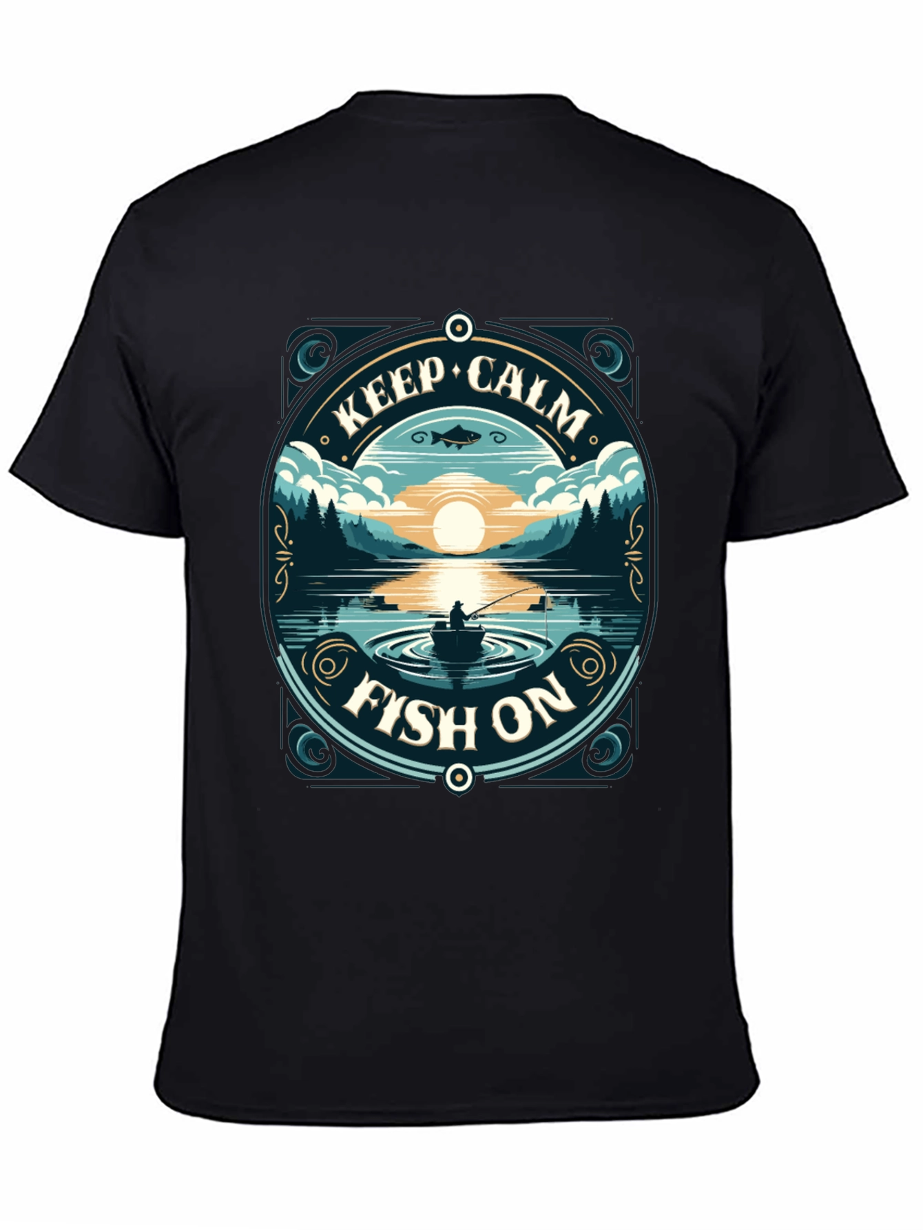 Keep Calm Fish On T-Shirt