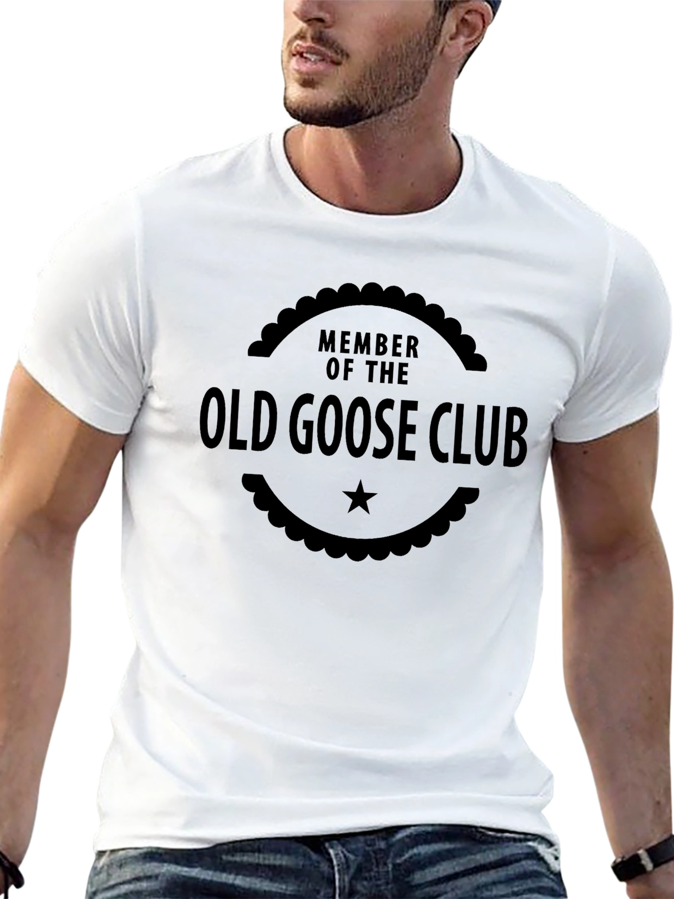 Old Goose Club Graphic T-Shirt - Black