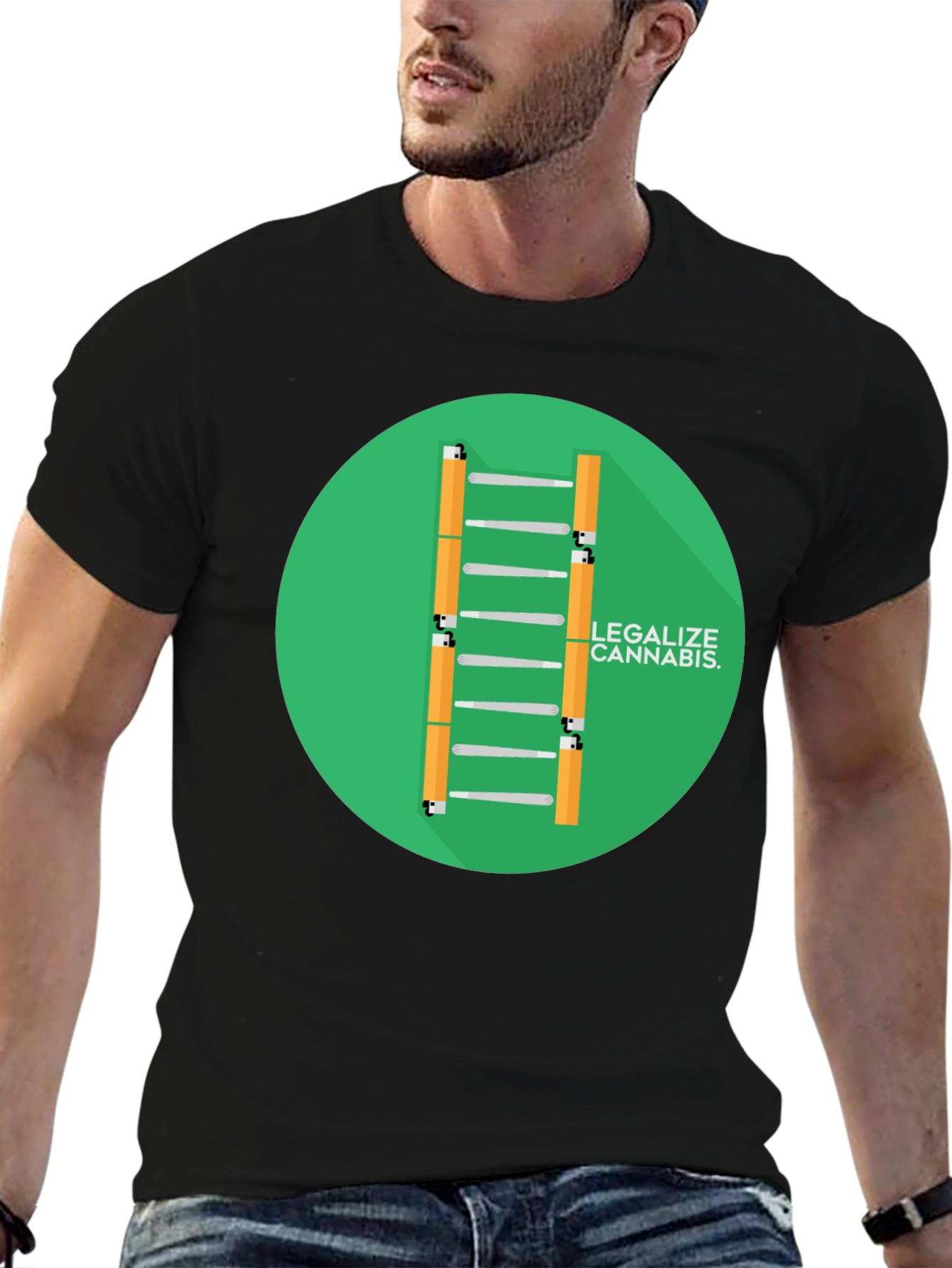 Legalize Cannabis T-Shirt Black