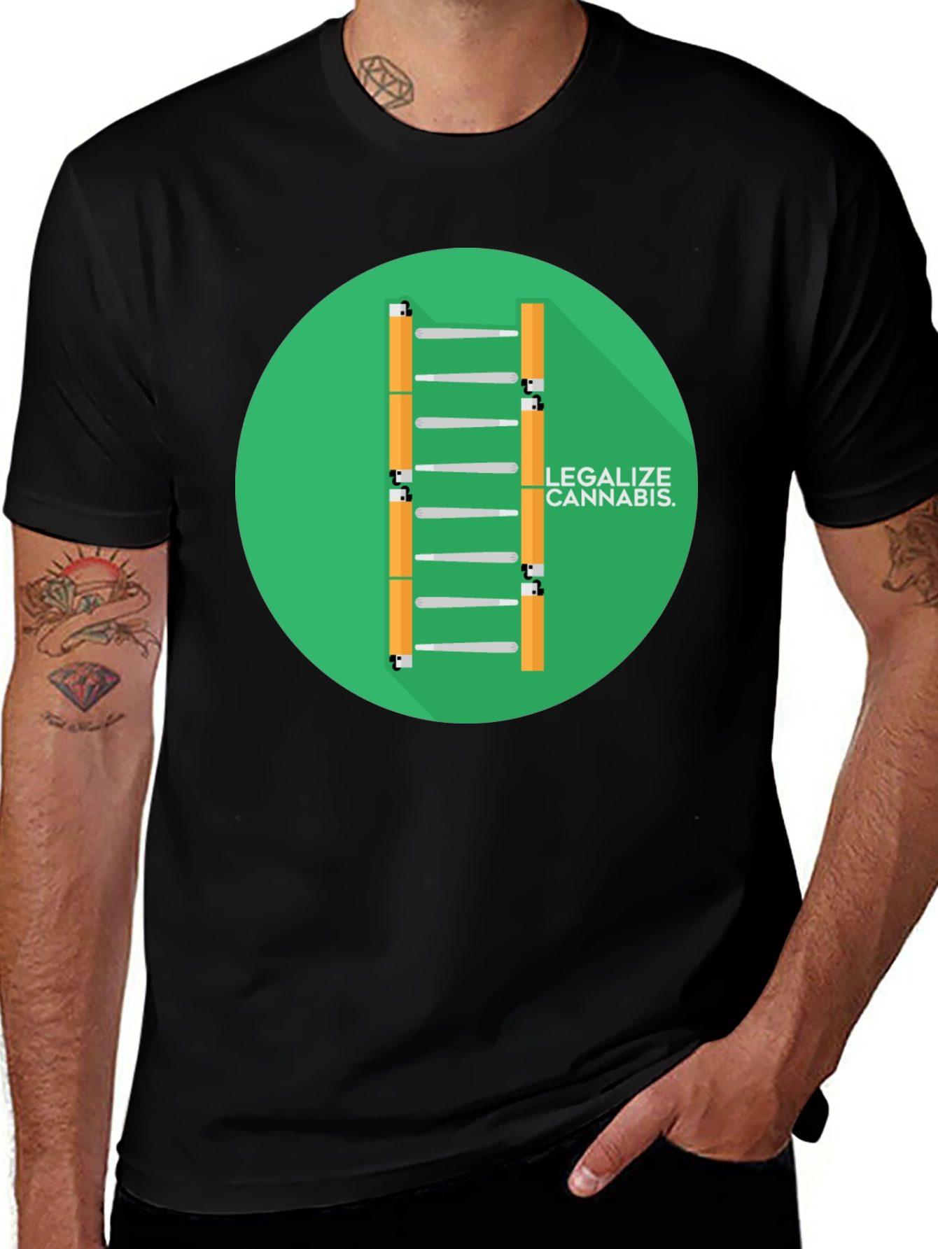 Legalize Cannabis T-Shirt Black