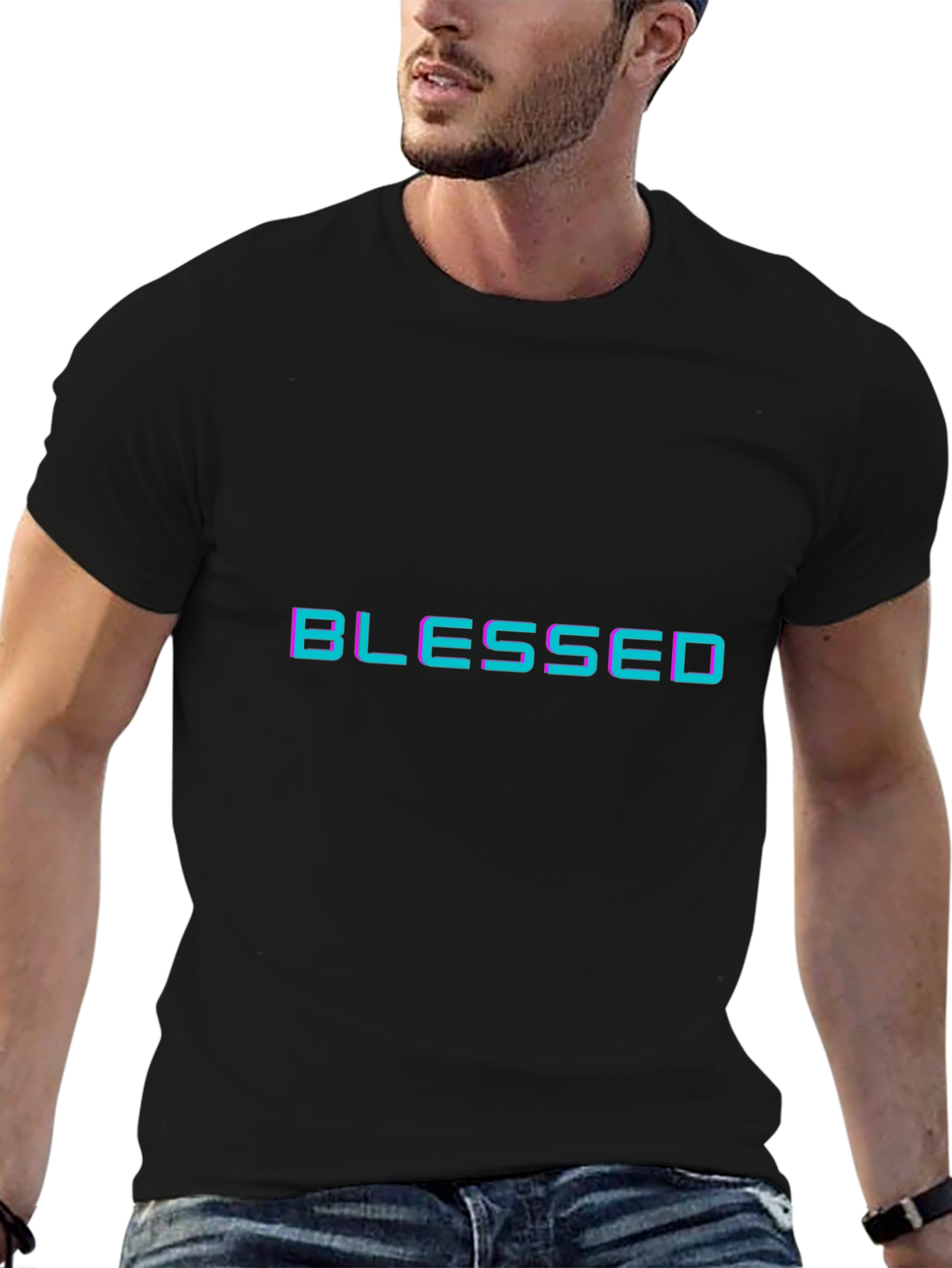 Blessed Graphic Black T-Shirt