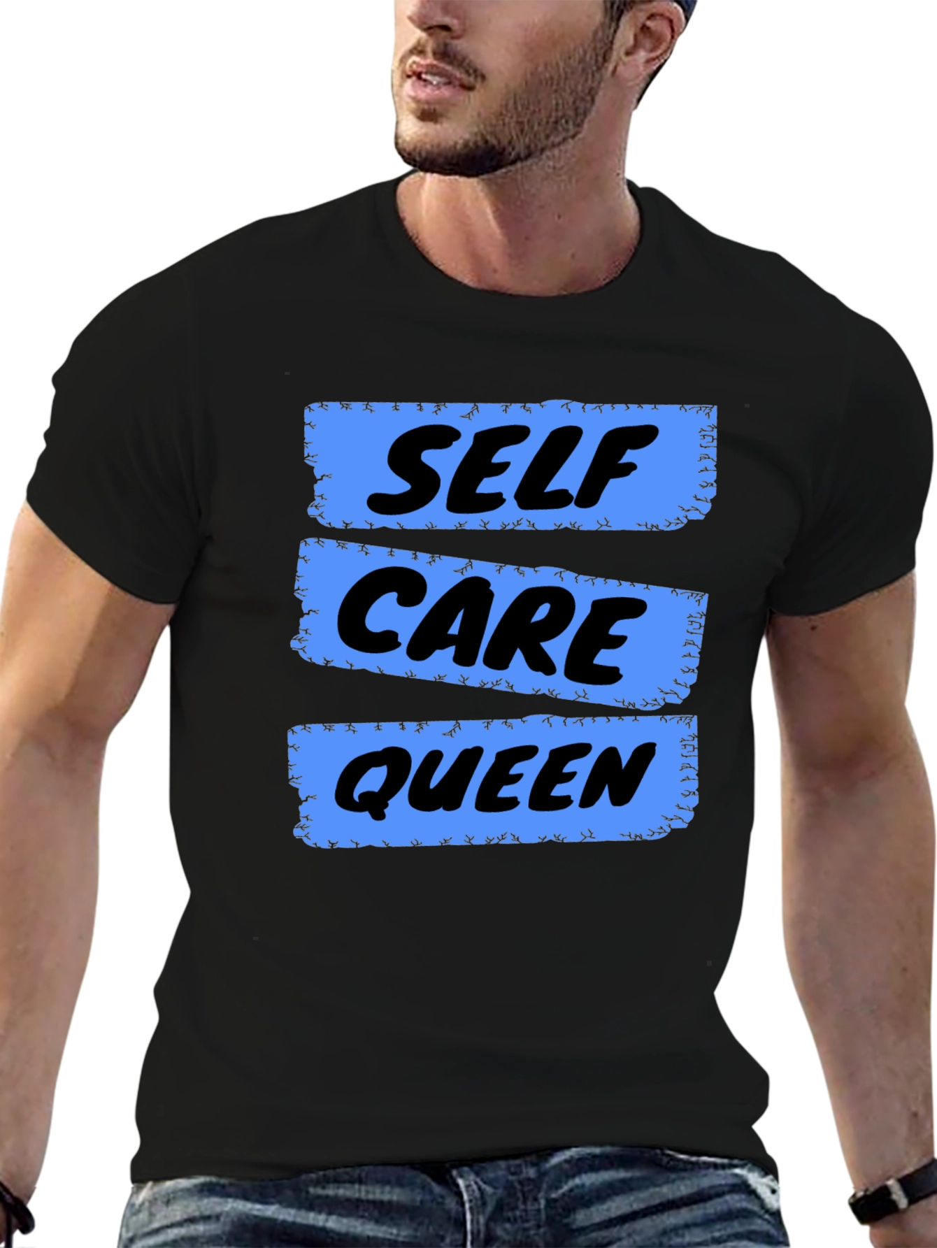 Self Care Queen Graphic T-Shirt - Black