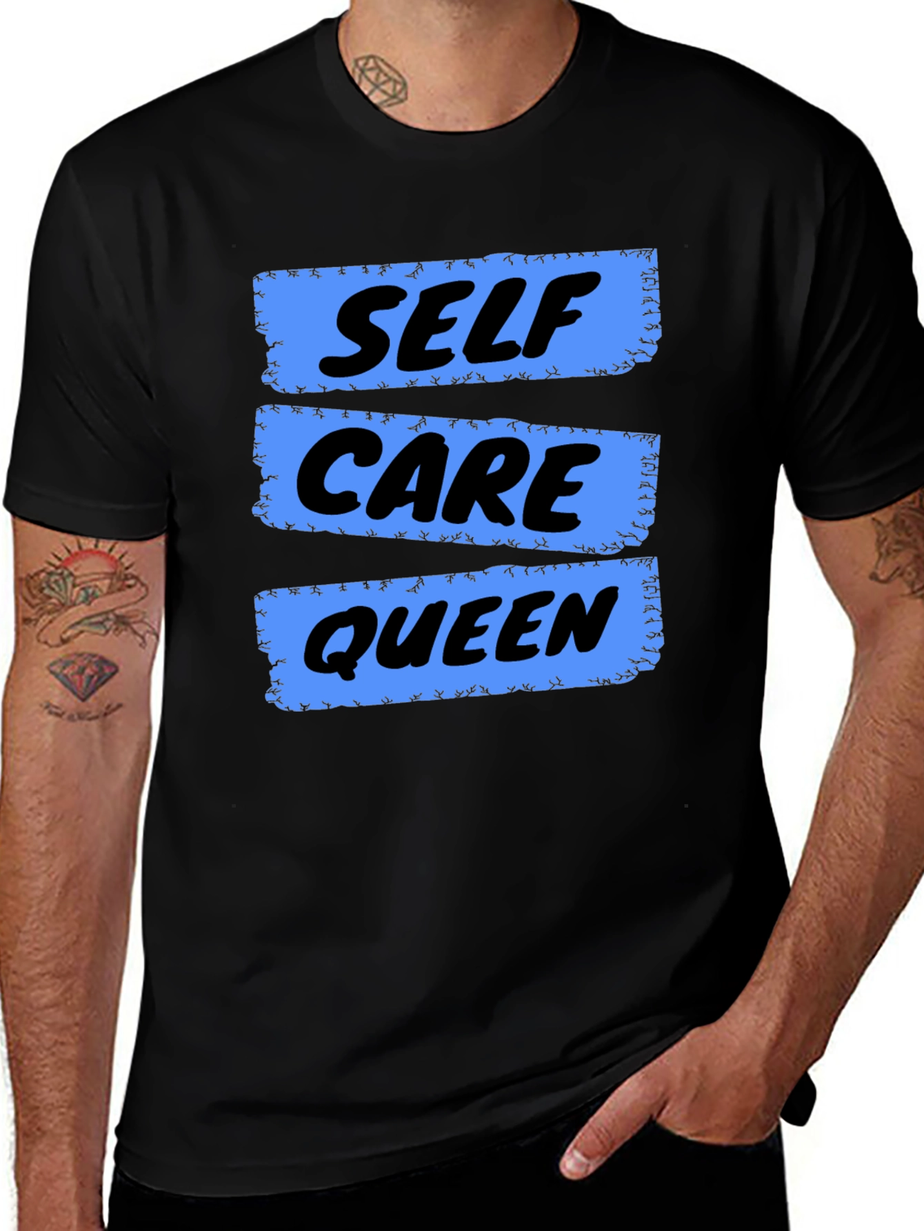 Self Care Queen Graphic T-Shirt - Black
