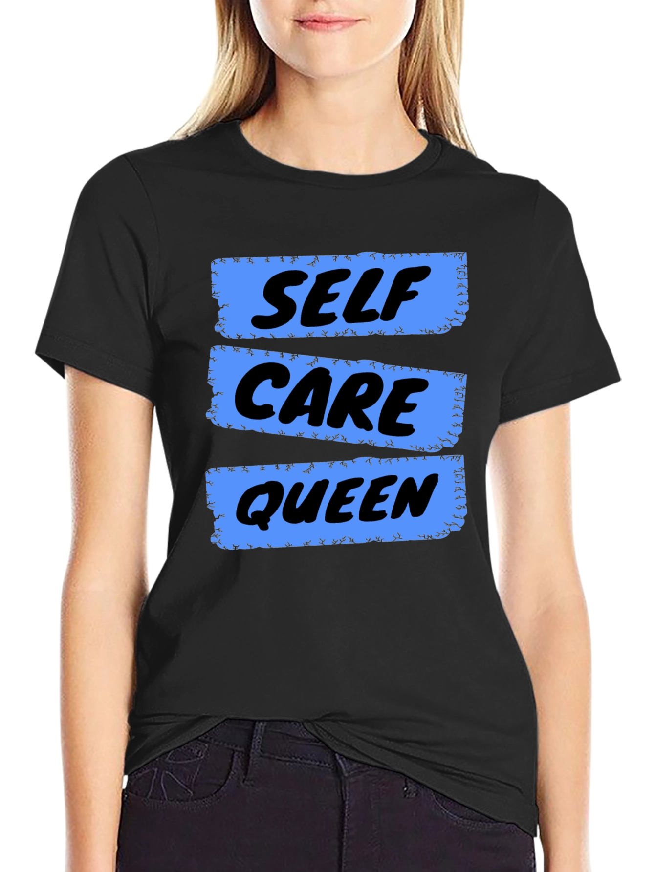 Self Care Queen Graphic T-Shirt - Black