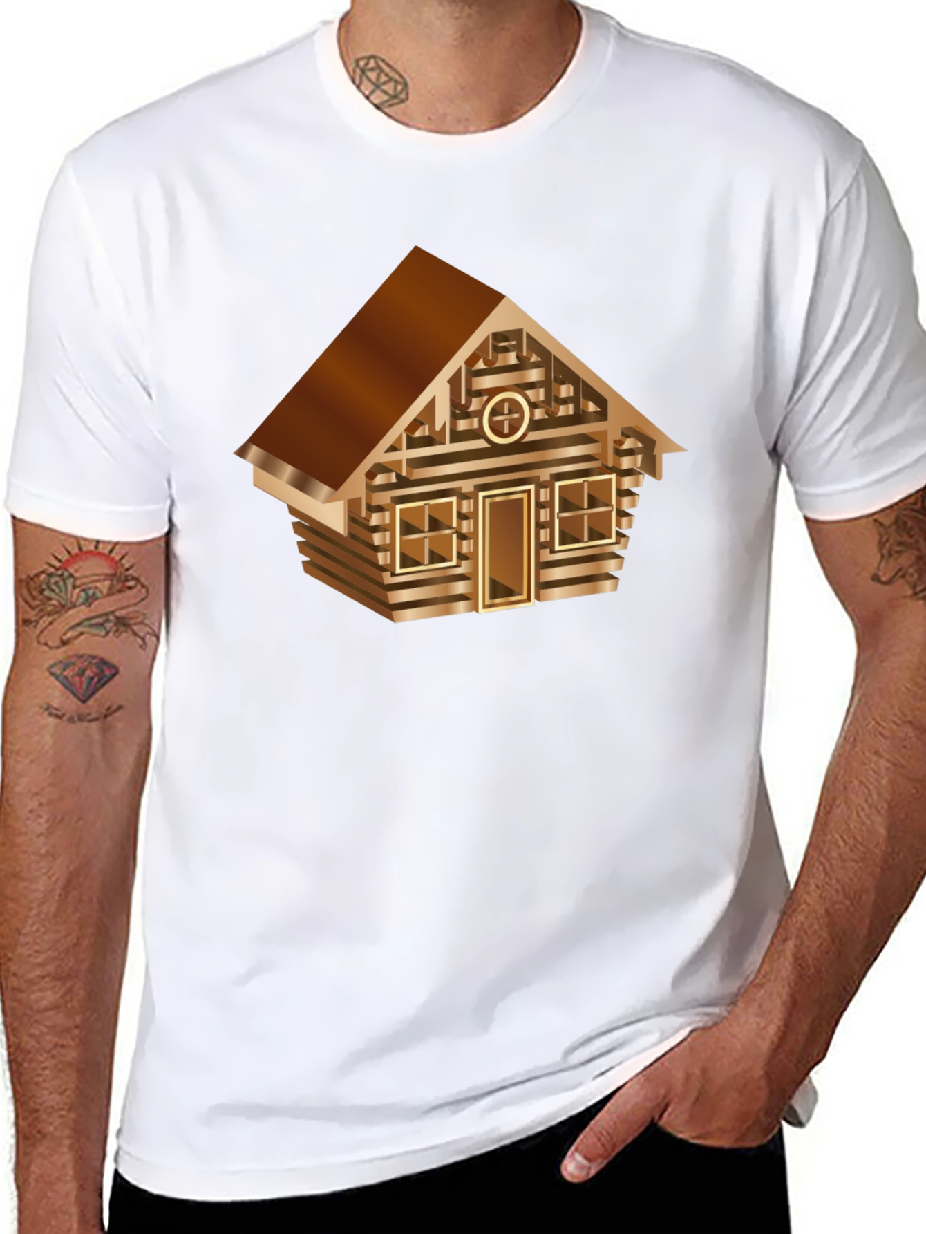 Cabin Graphic Tee - Novelty House Design
