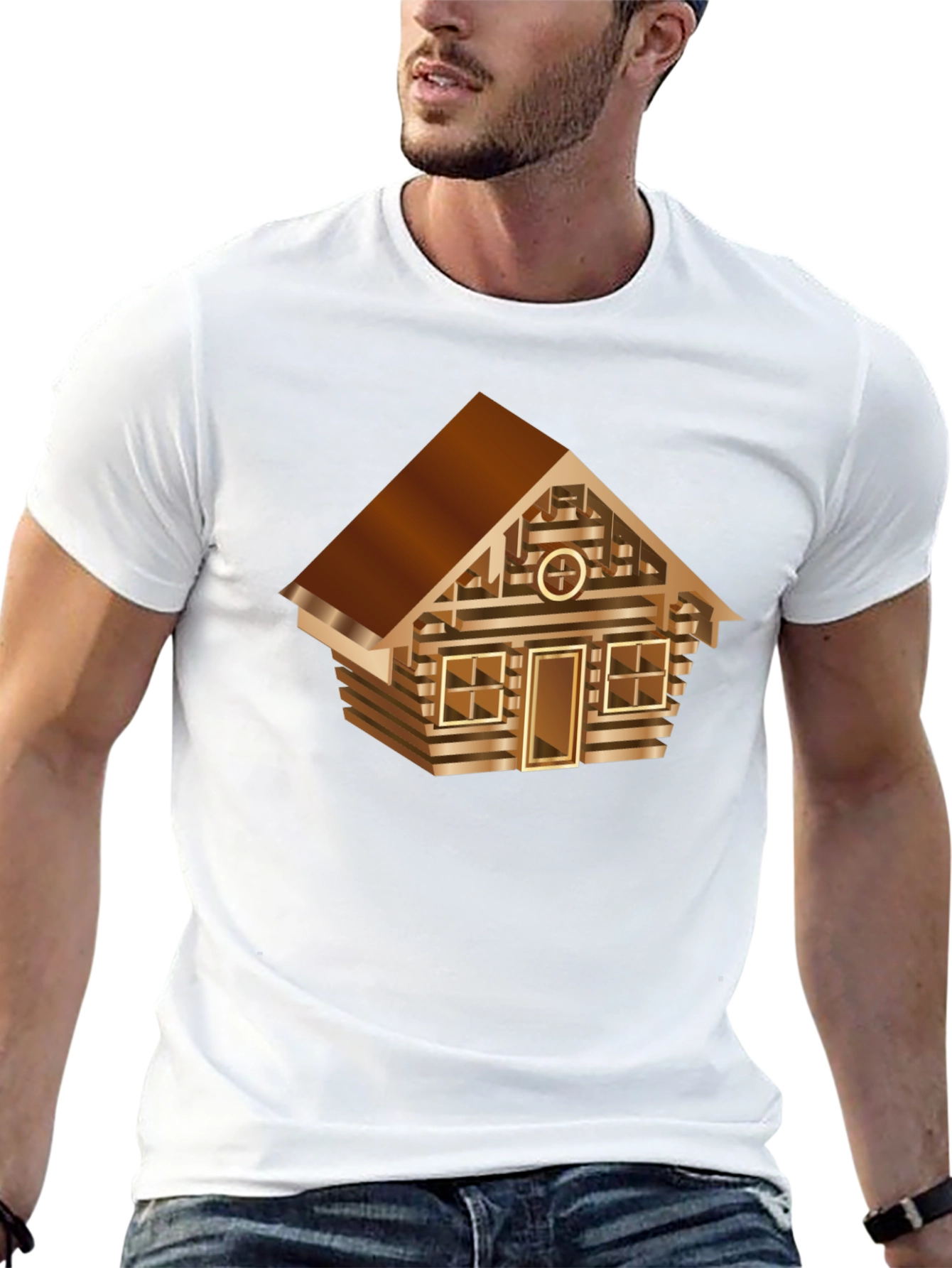 Cabin Graphic Tee - Novelty House Design