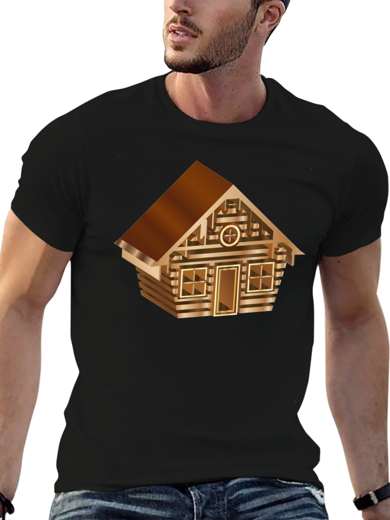 Cabin Graphic Tee - Novelty House Design