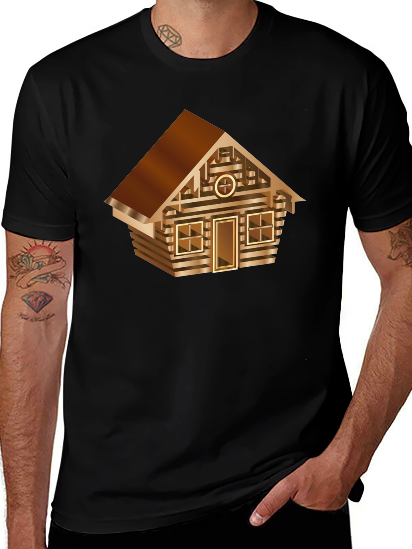 Cabin Graphic Tee - Novelty House Design