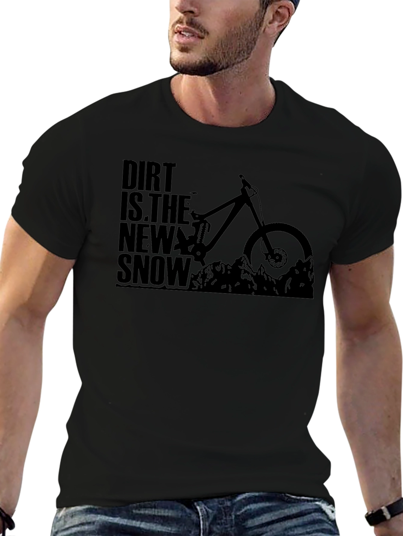 Dirt is the New Snow Mountain Biking T-Shirt