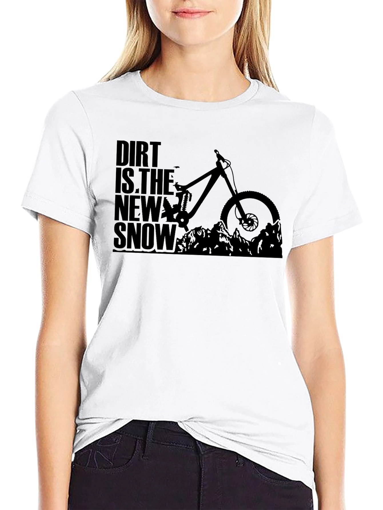 Dirt is the New Snow Mountain Biking T-Shirt