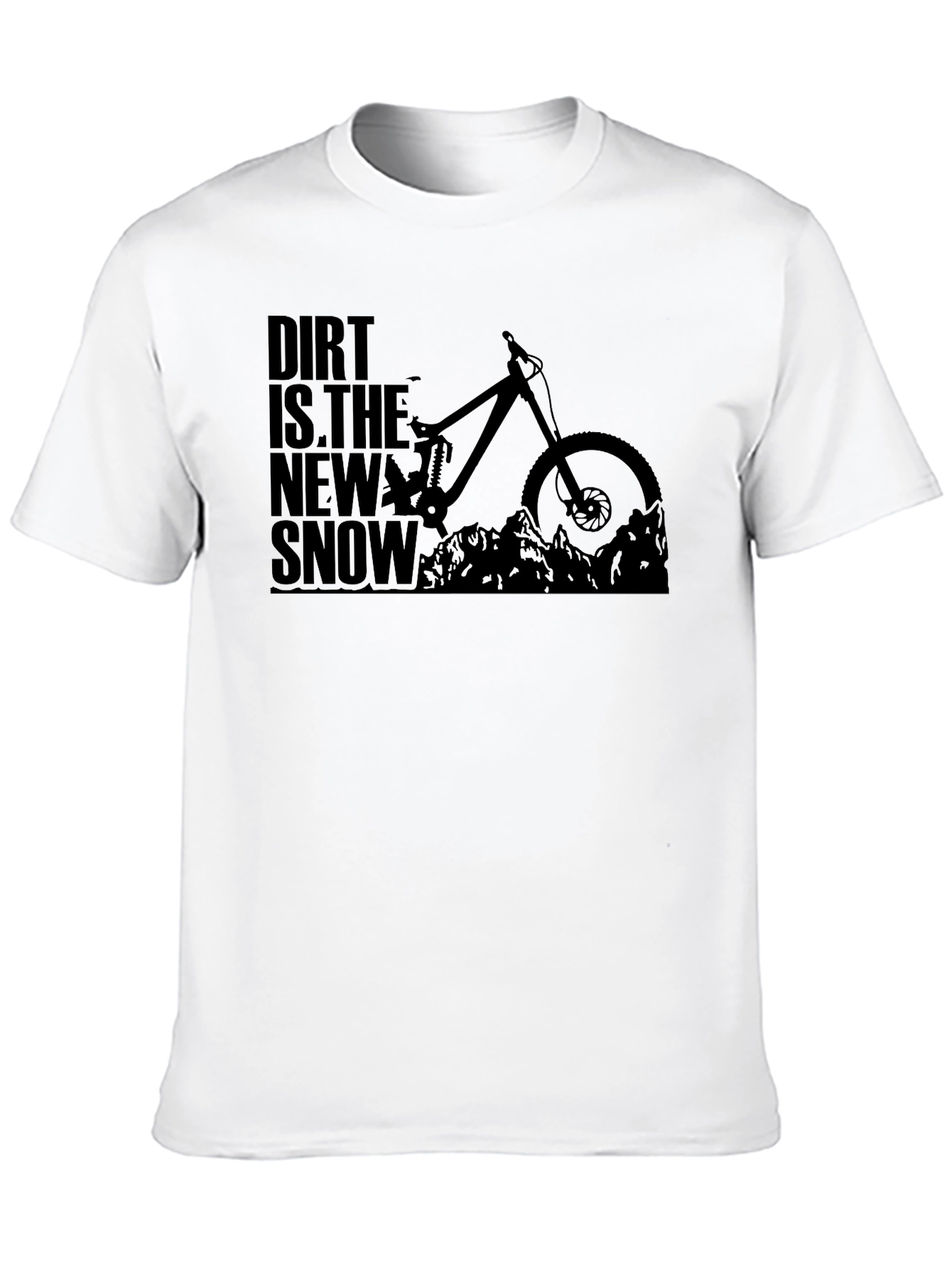 Dirt is the New Snow Mountain Biking T-Shirt