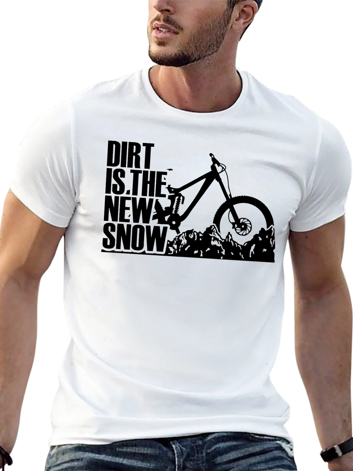 Dirt is the New Snow Mountain Biking T-Shirt