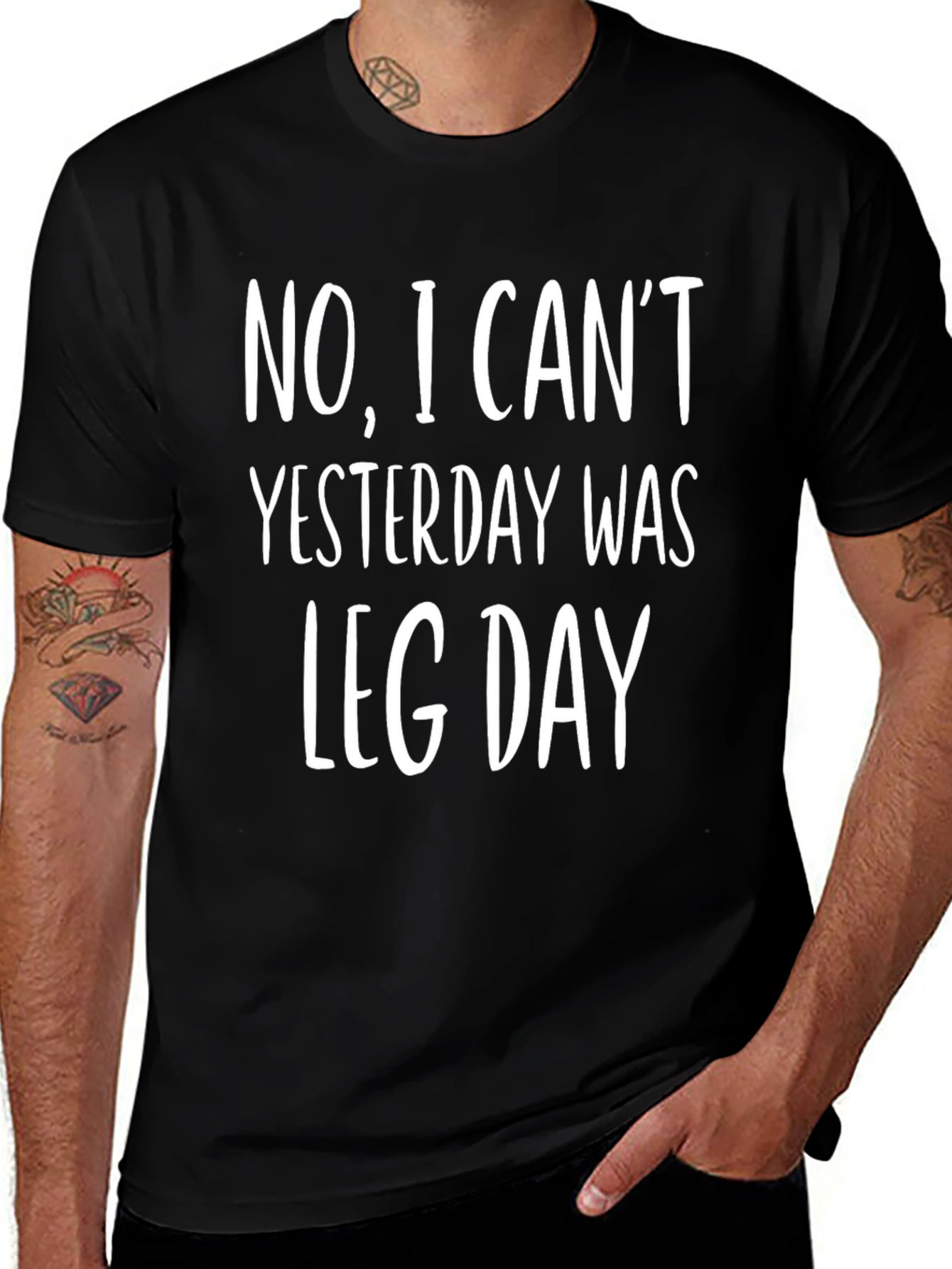 Funny Leg Day T-Shirt - No I Cant