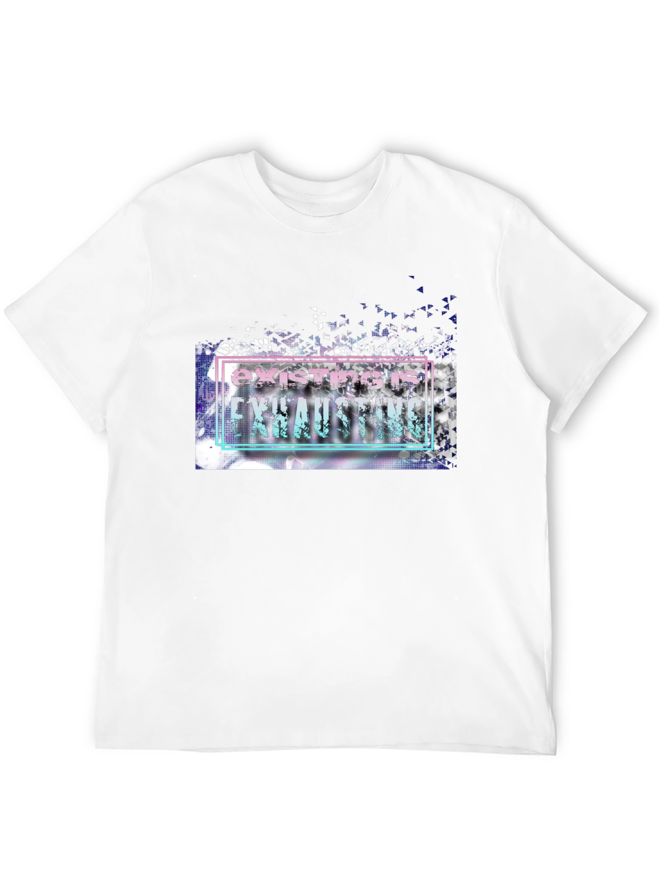 Existing is Exhausting Graphic Tee - Unisex Black T-Shirt