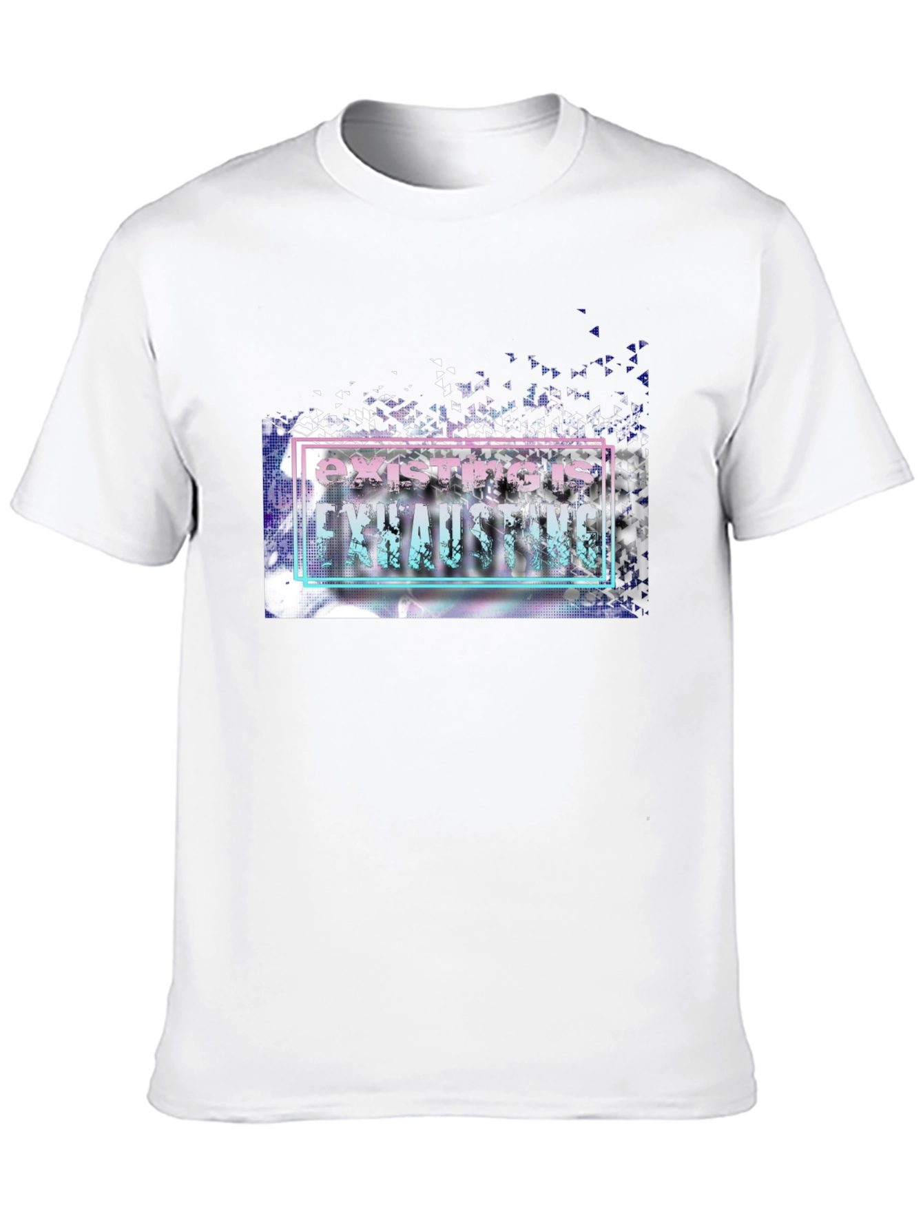 Existing is Exhausting Graphic Tee - Unisex Black T-Shirt