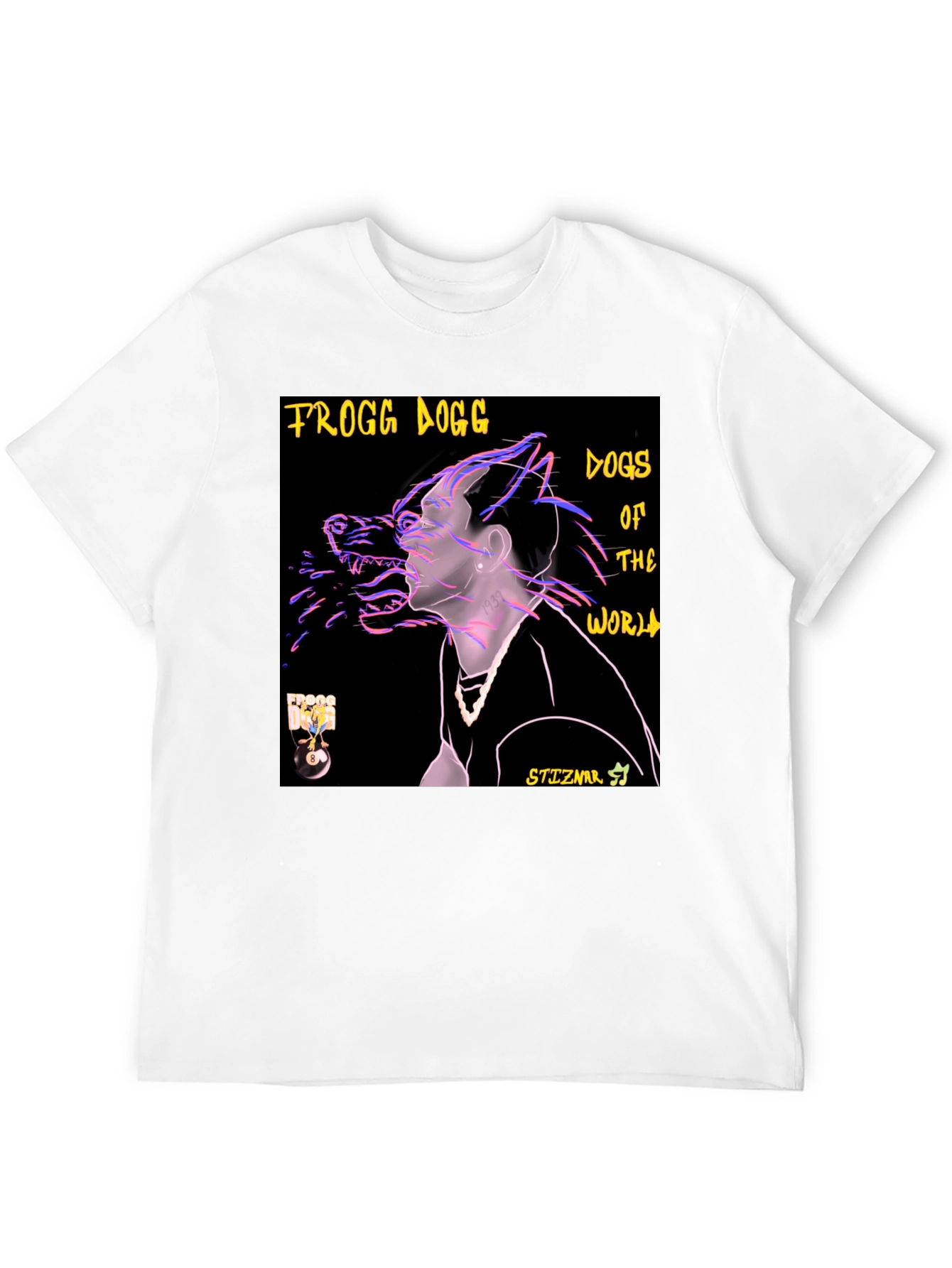 Frogg Dogg Dogs of the World Black T-Shirt