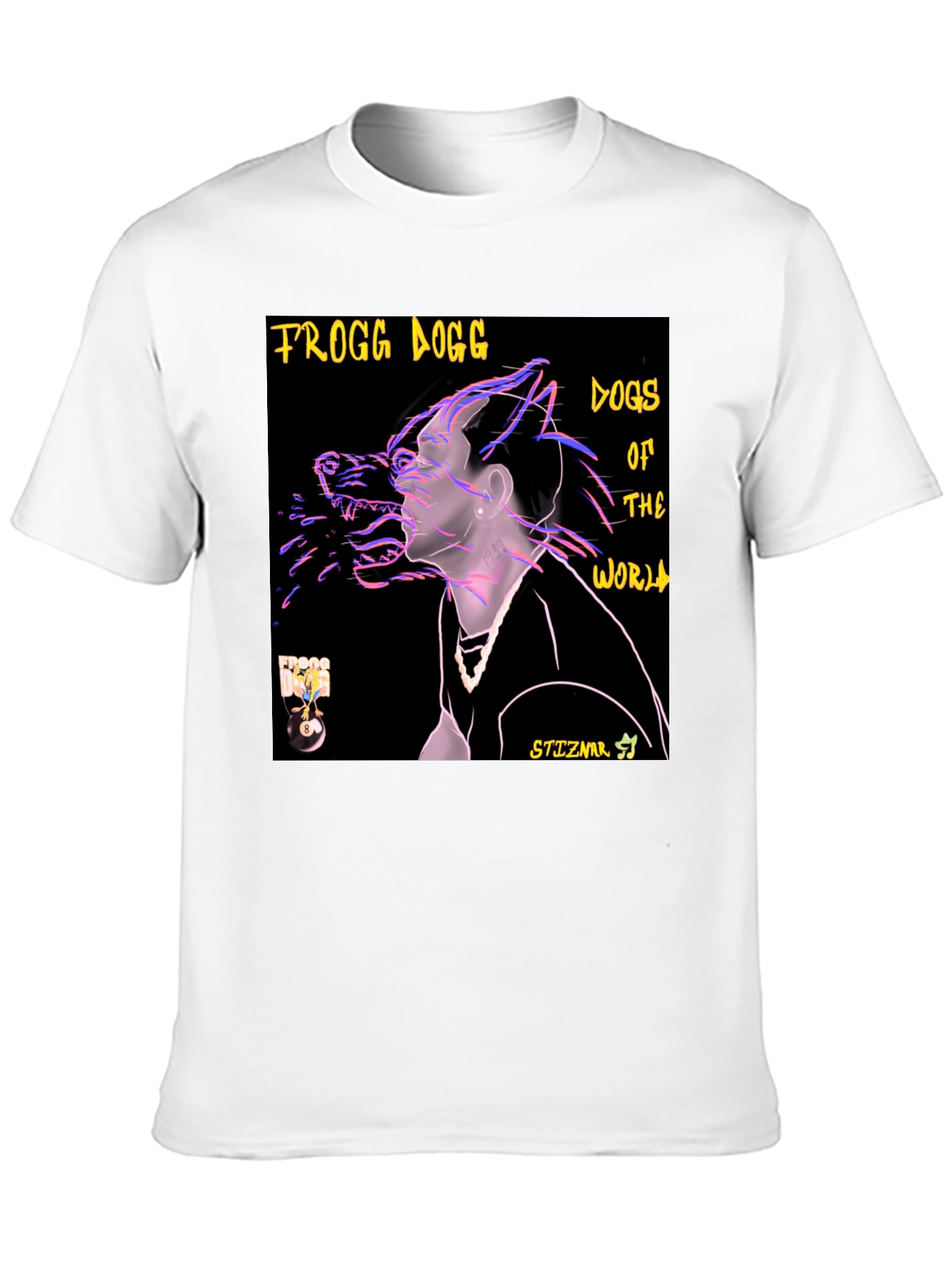 Frogg Dogg Dogs of the World Black T-Shirt