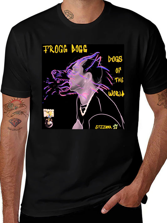 Frogg Dogg Dogs of the World Black T-Shirt