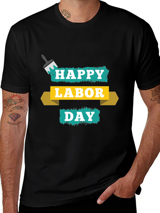 Happy Labor Day Black T-Shirt