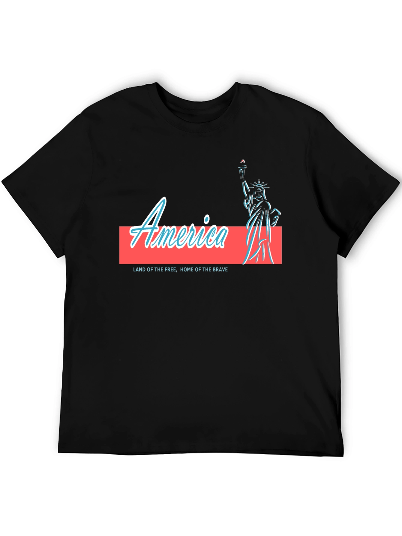 America Statue of Liberty Graphic T-Shirt