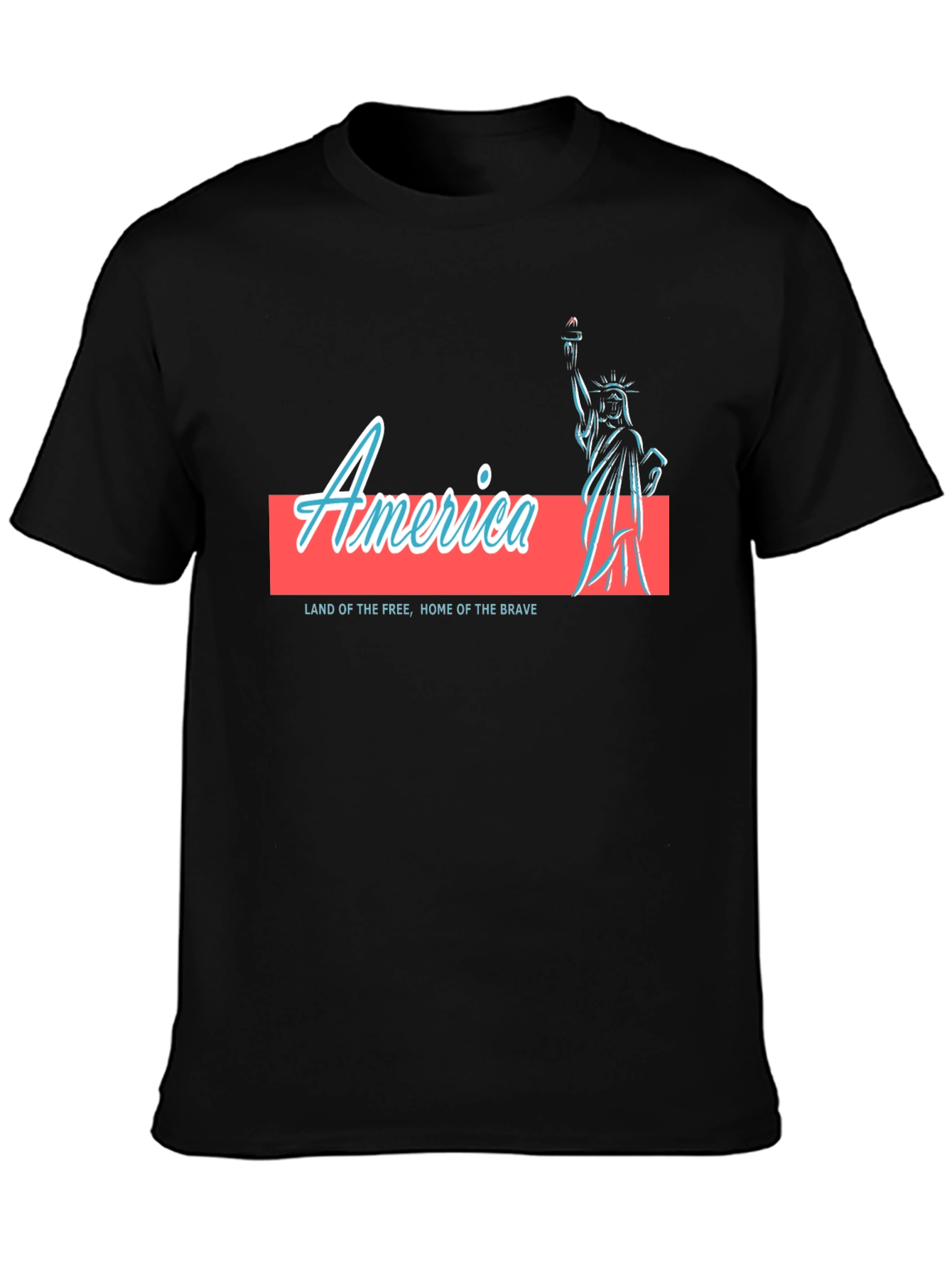America Statue of Liberty Graphic T-Shirt