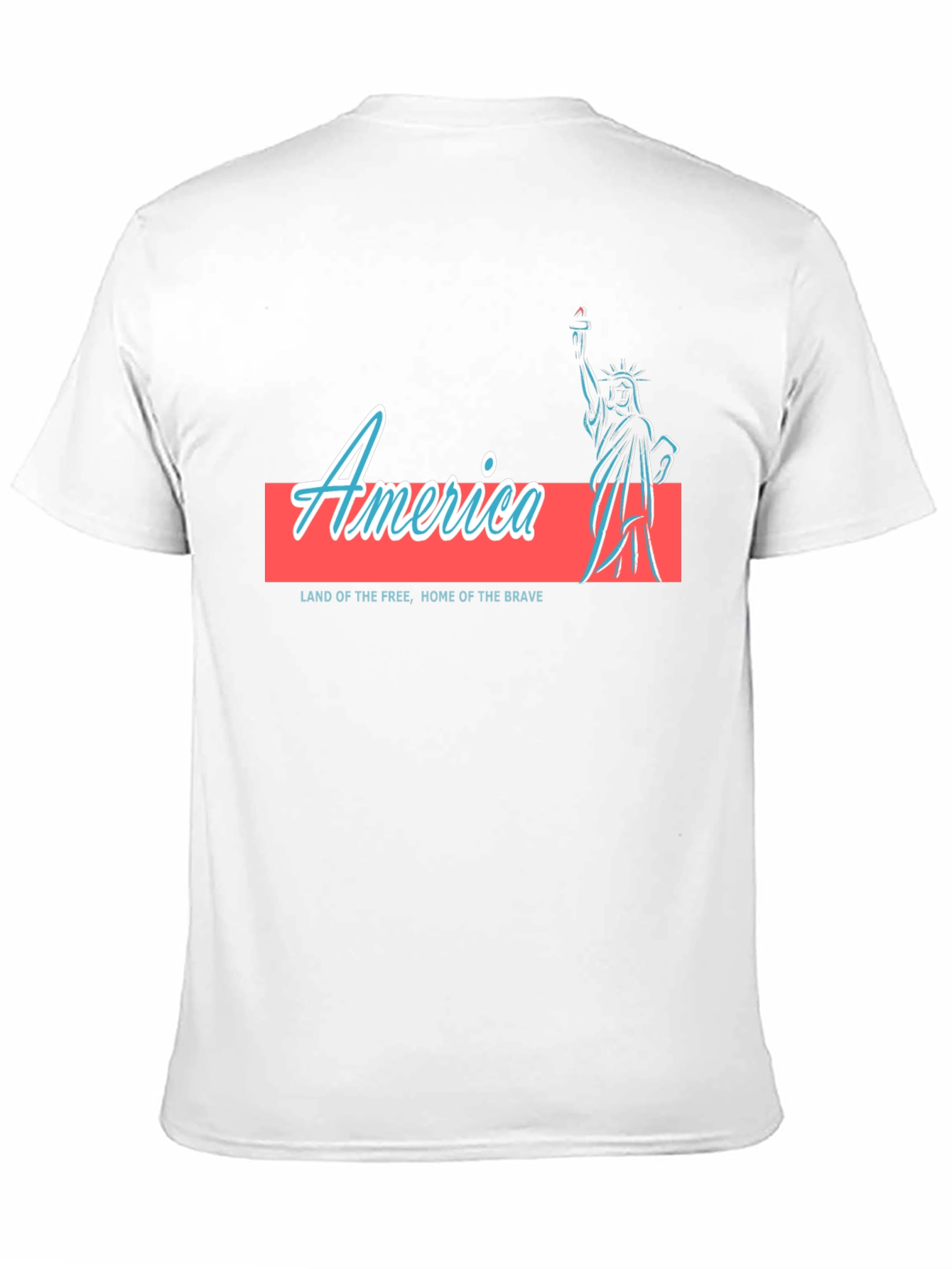 America Statue of Liberty Graphic T-Shirt