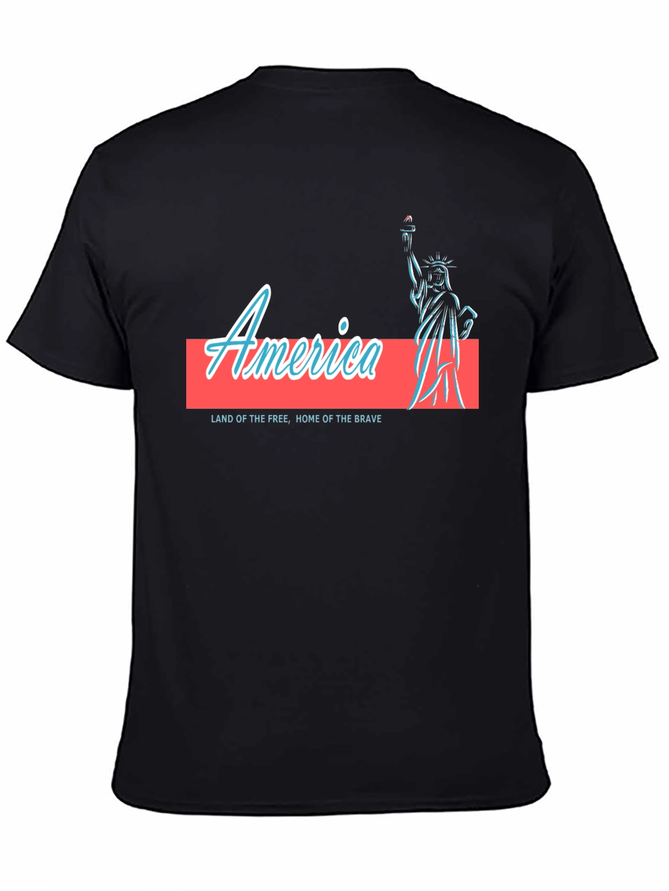 America Statue of Liberty Graphic T-Shirt