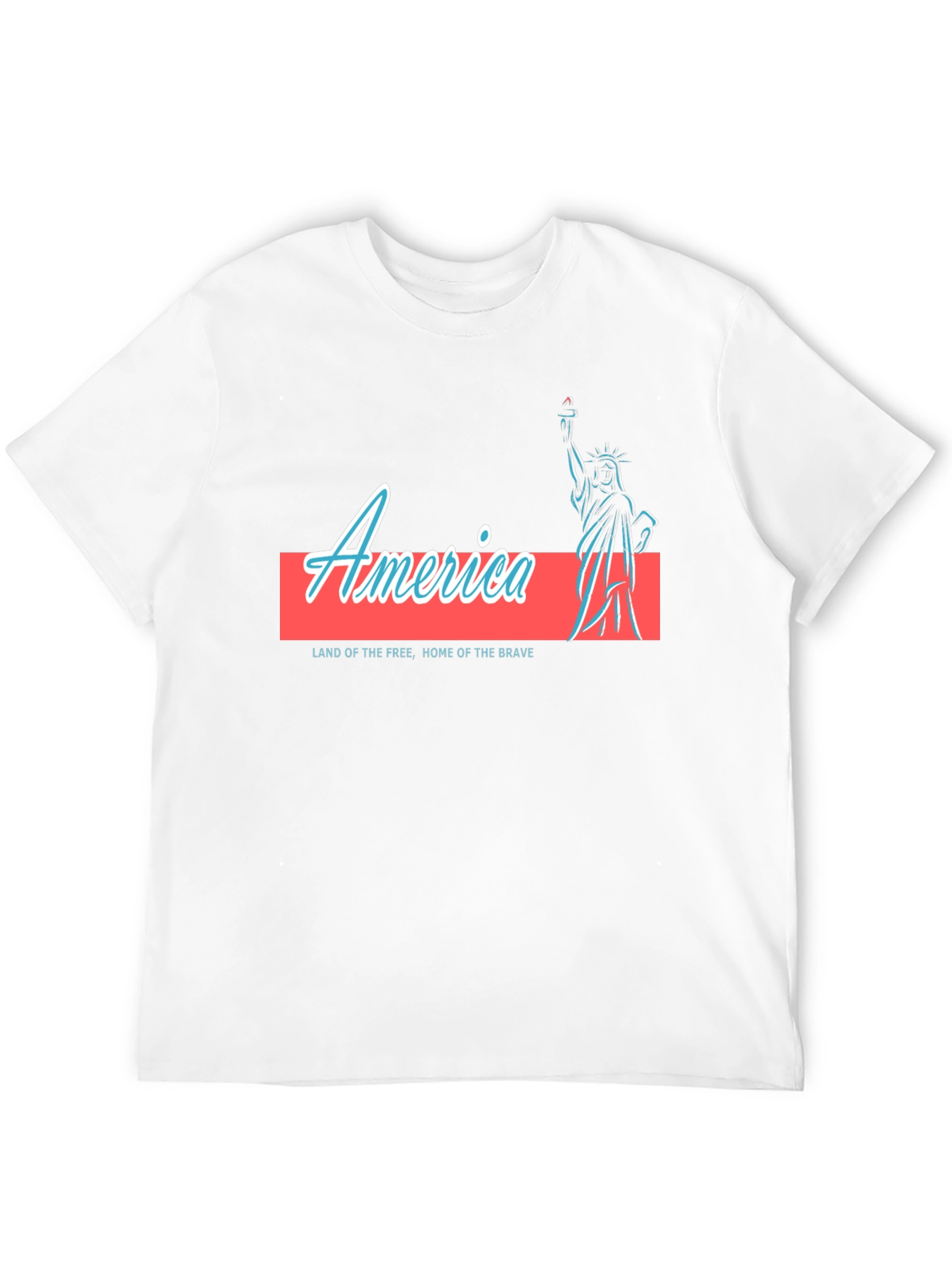 America Statue of Liberty Graphic T-Shirt