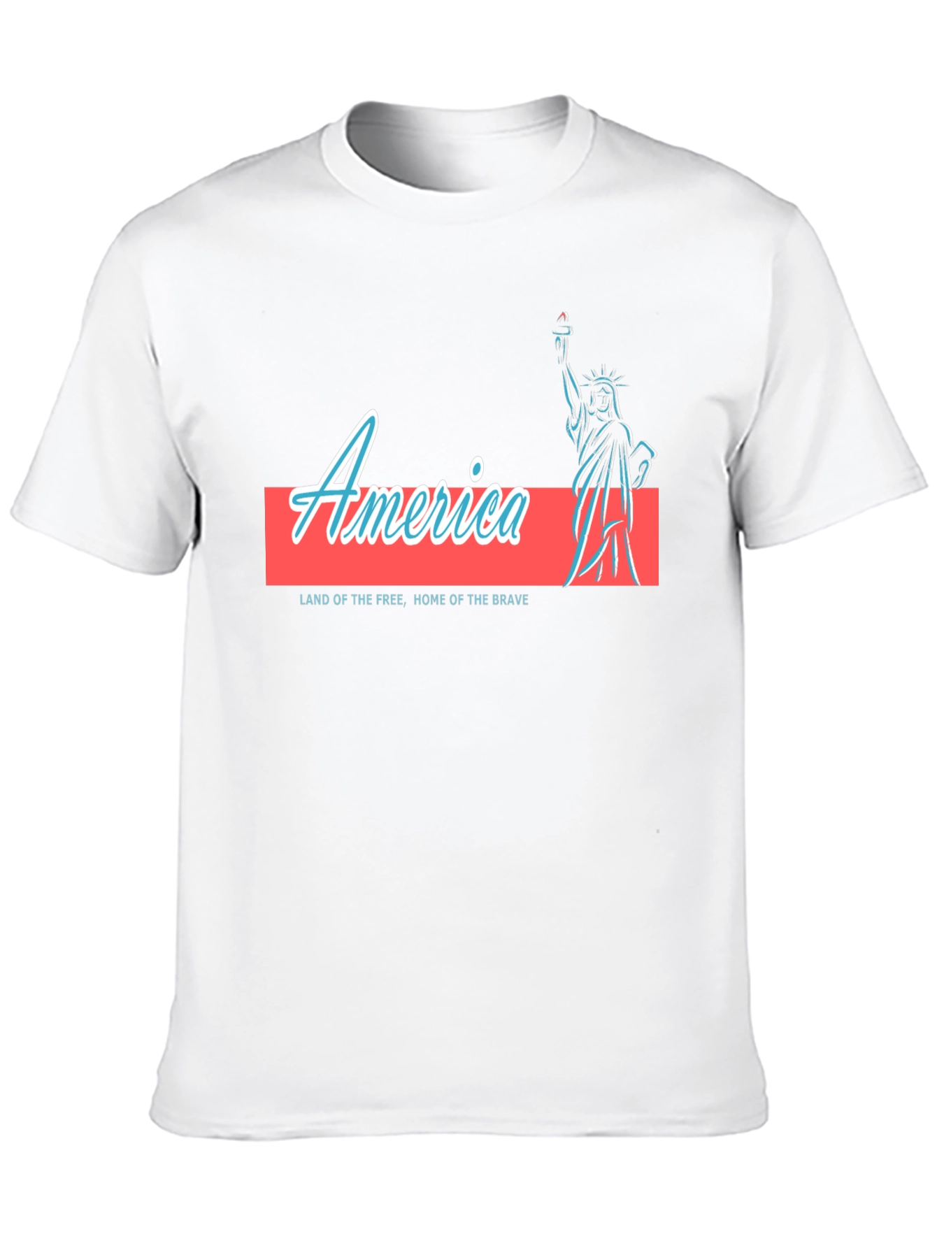 America Statue of Liberty Graphic T-Shirt