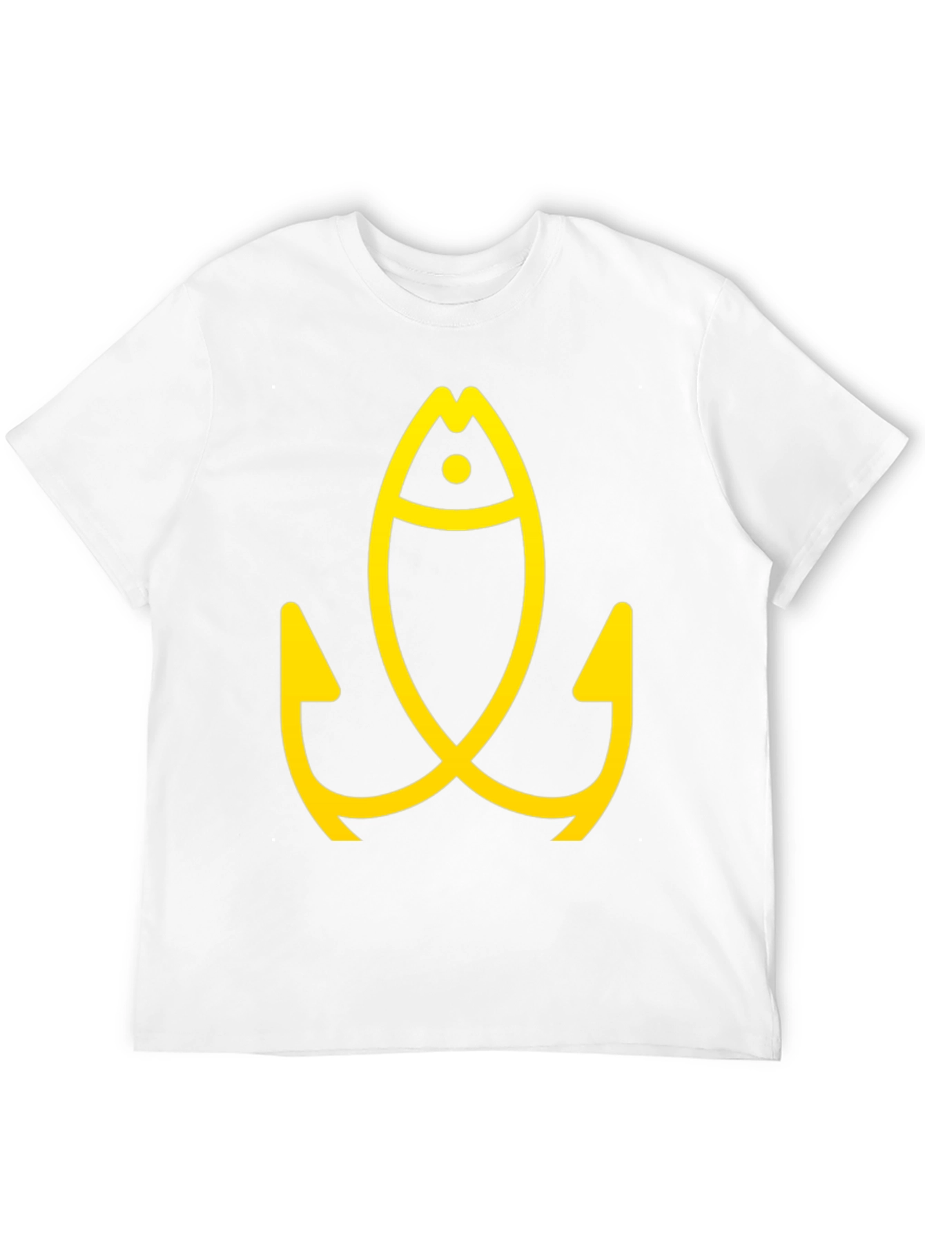 Fishing Fish Hook Black Tee