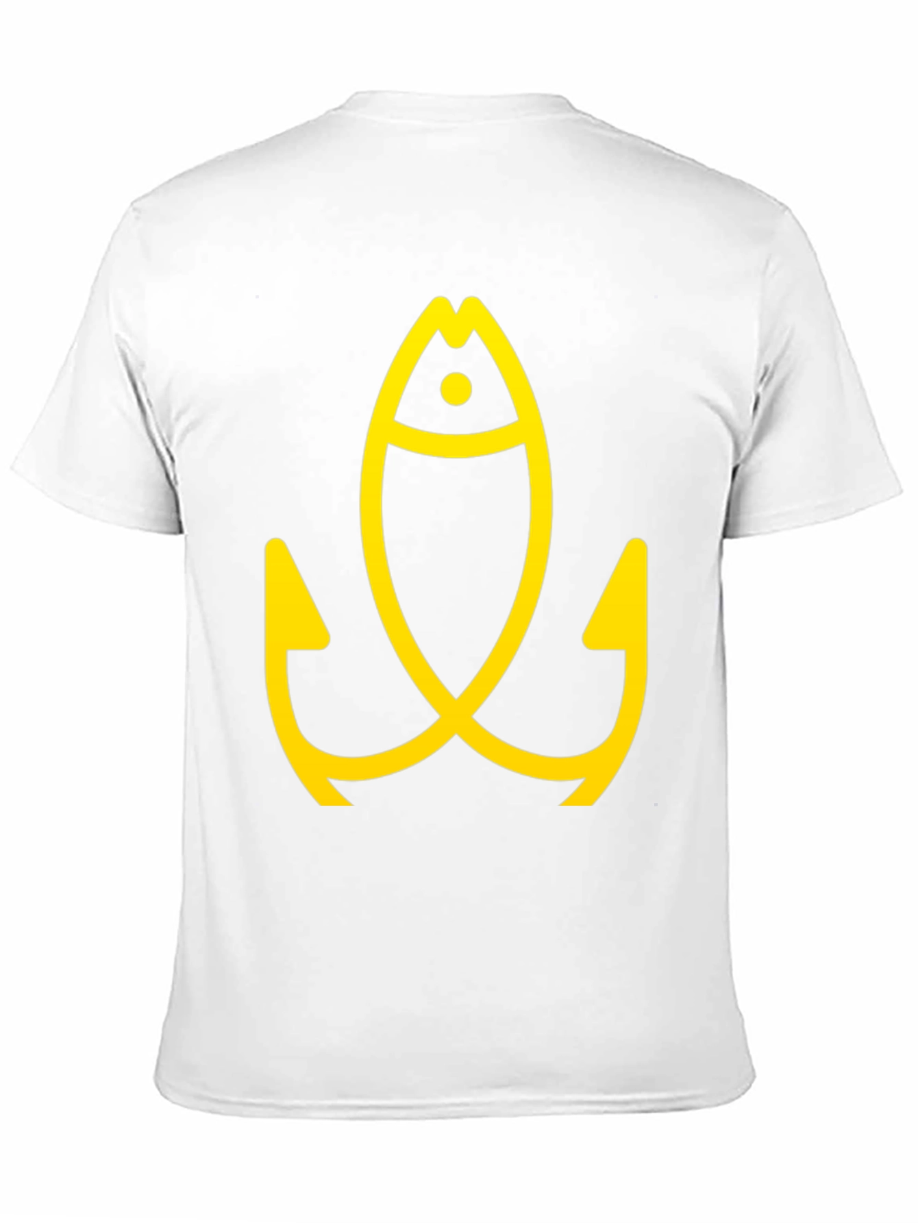 Fishing Fish Hook Black Tee