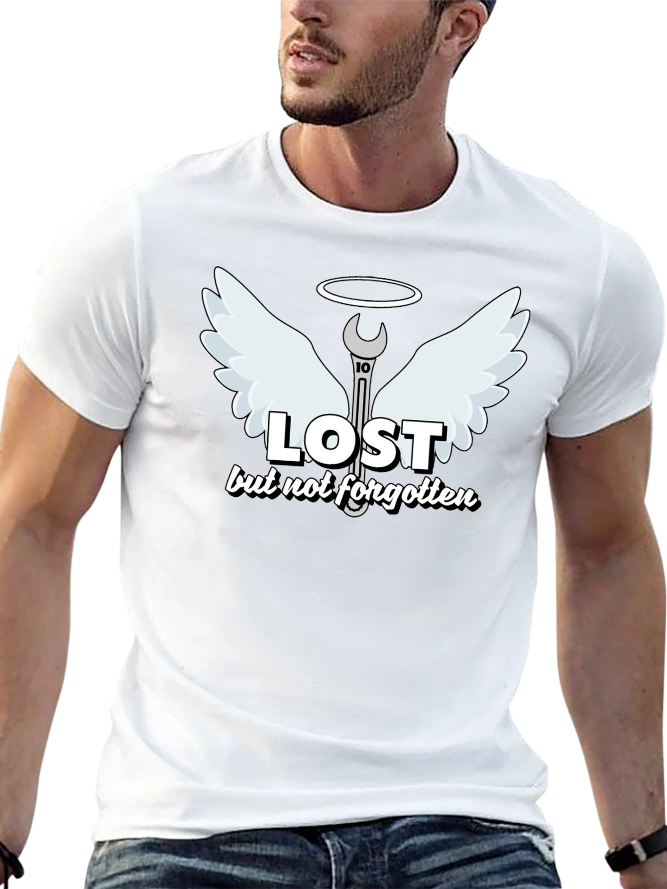 Lost But Not Forgotten Mechanic Humor T-Shirt