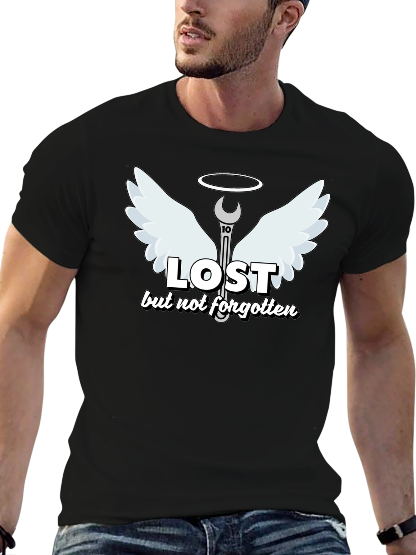 Lost But Not Forgotten Mechanic Humor T-Shirt