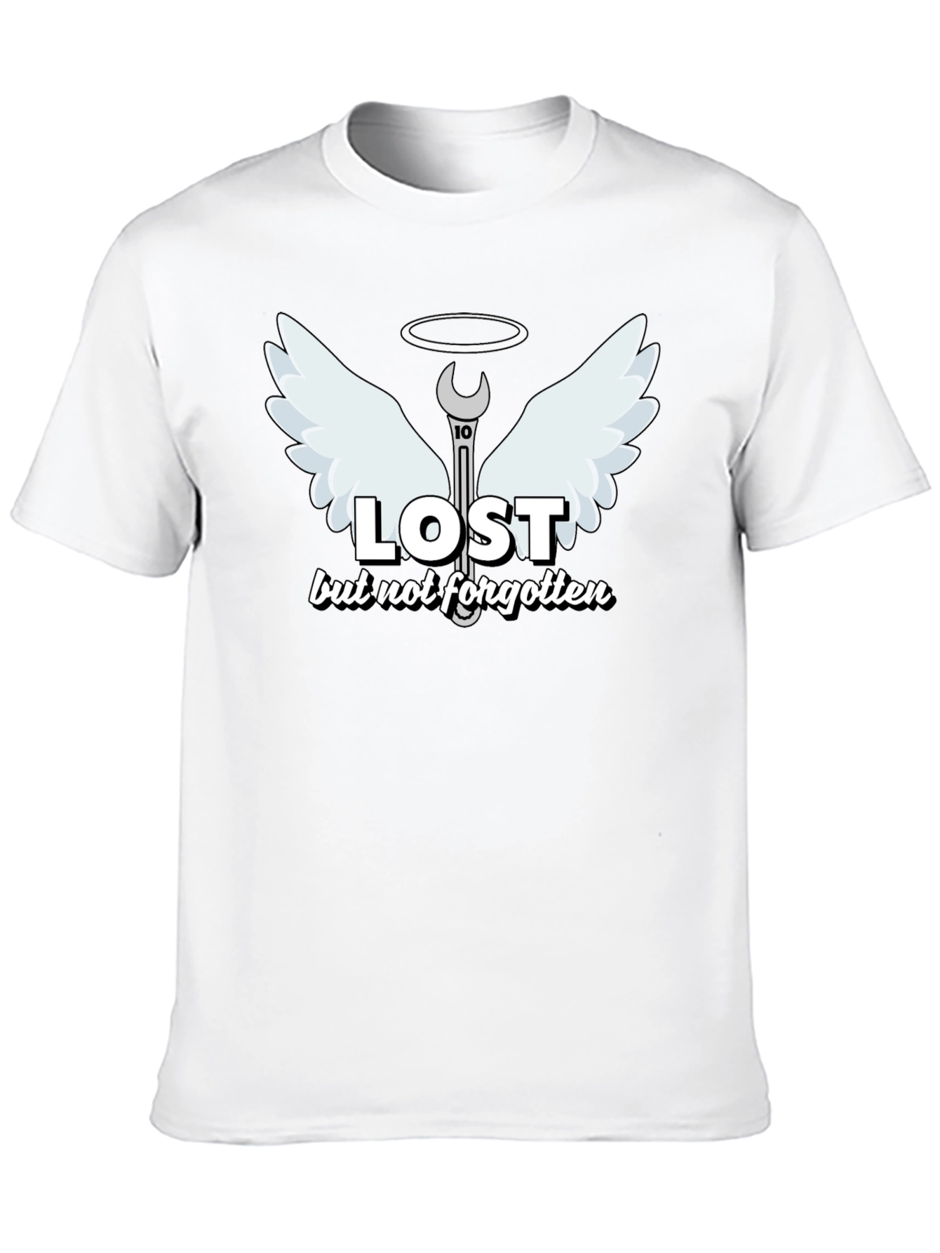 Lost But Not Forgotten Mechanic Humor T-Shirt