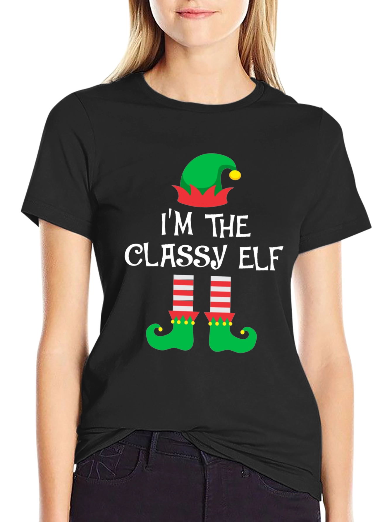 Classy Elf Christmas T-Shirt