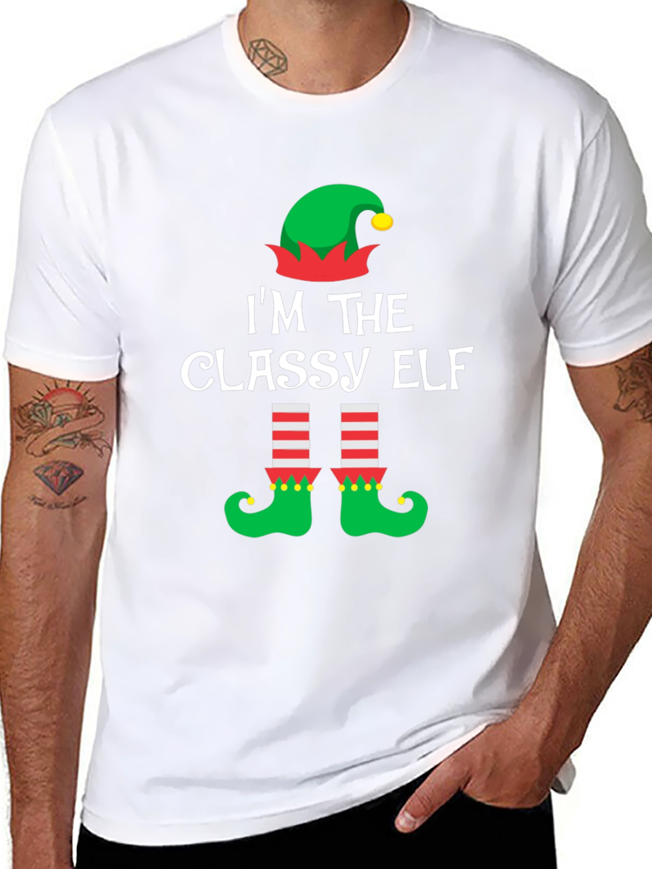 Classy Elf Christmas T-Shirt