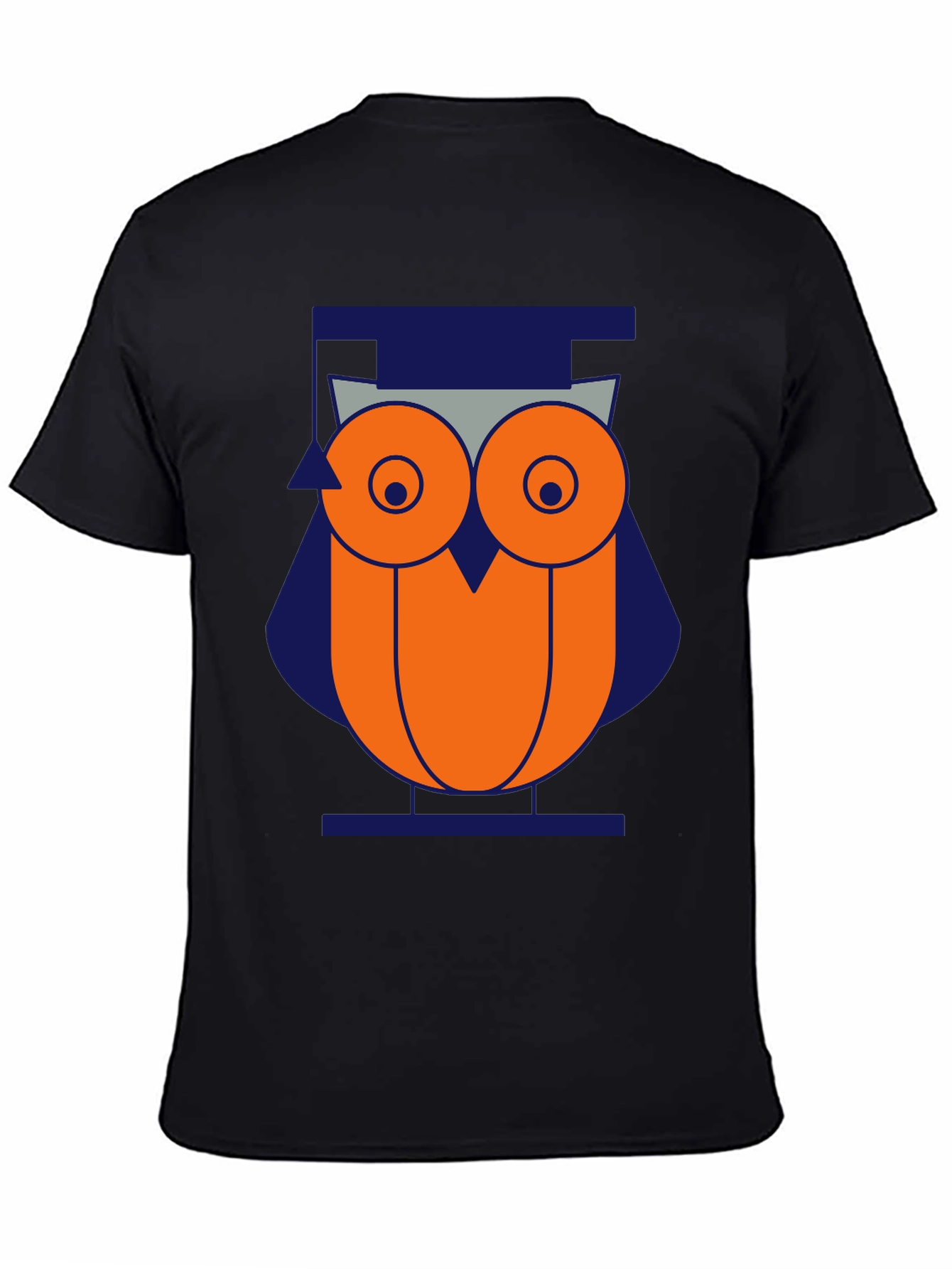 Geometric Owl Graphic Tee - Modern Style