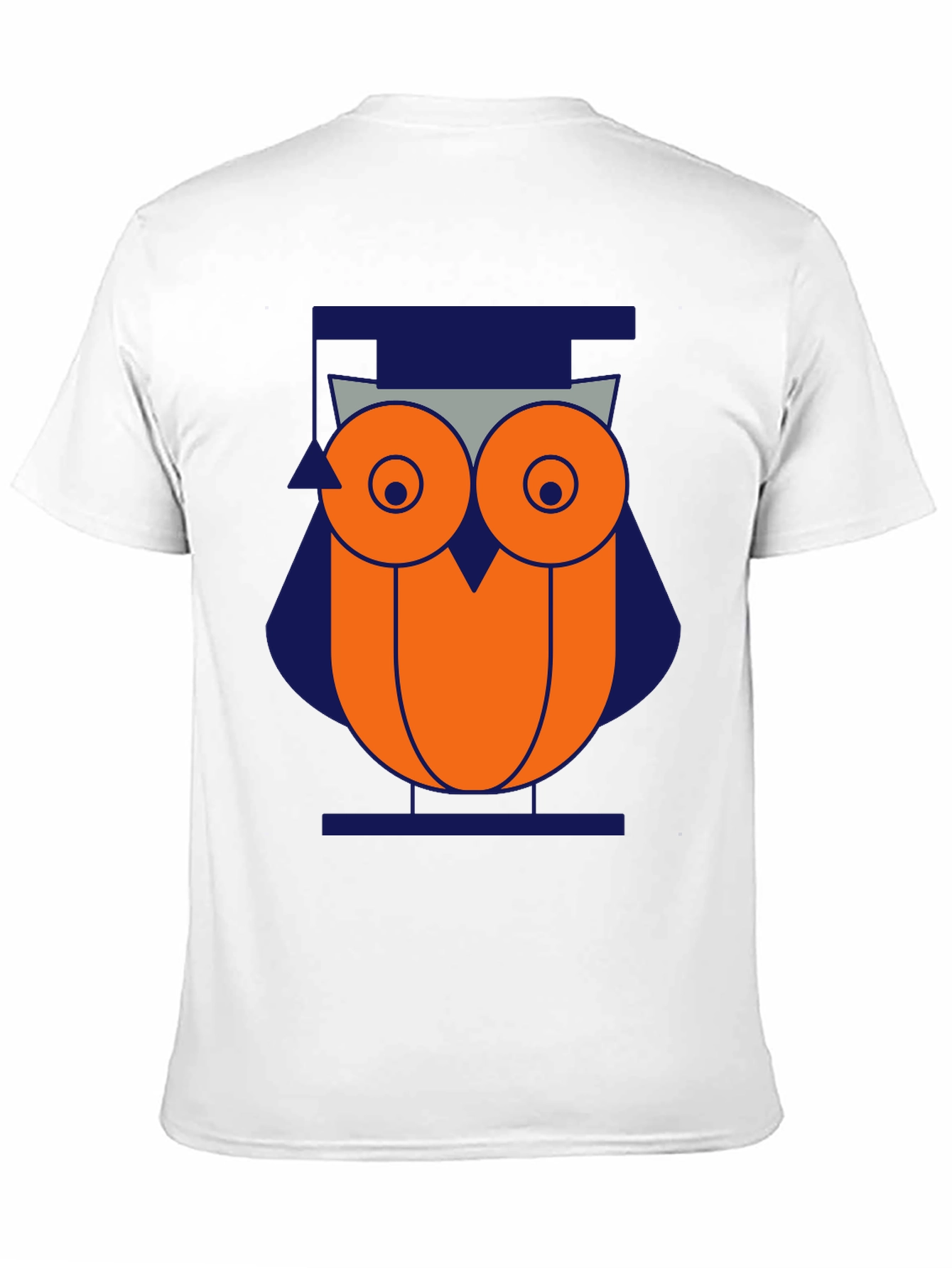 Geometric Owl Graphic Tee - Modern Style