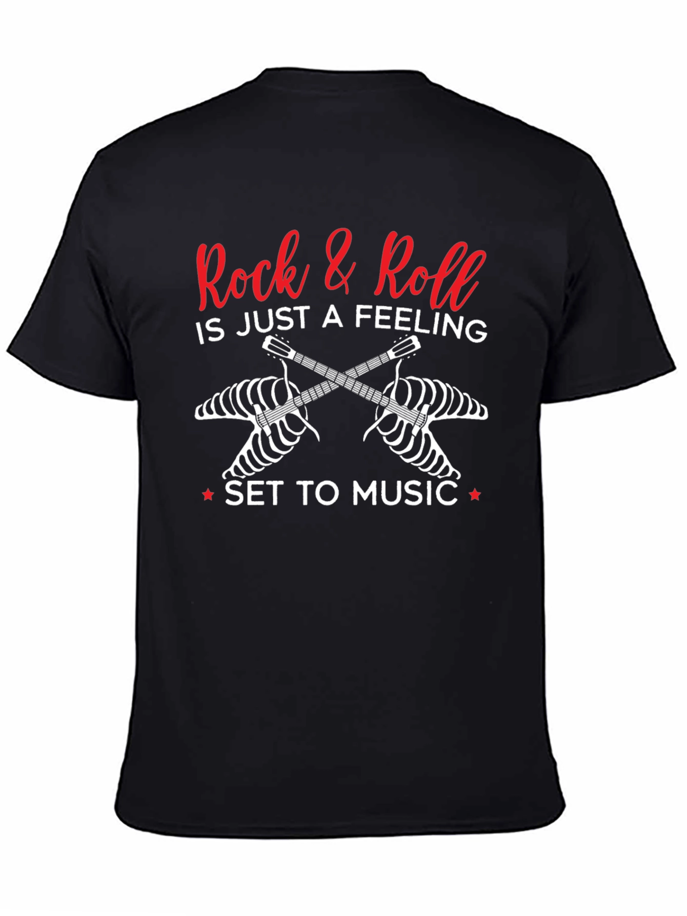 Rock & Roll Feeling Guitar Skeleton T-Shirt