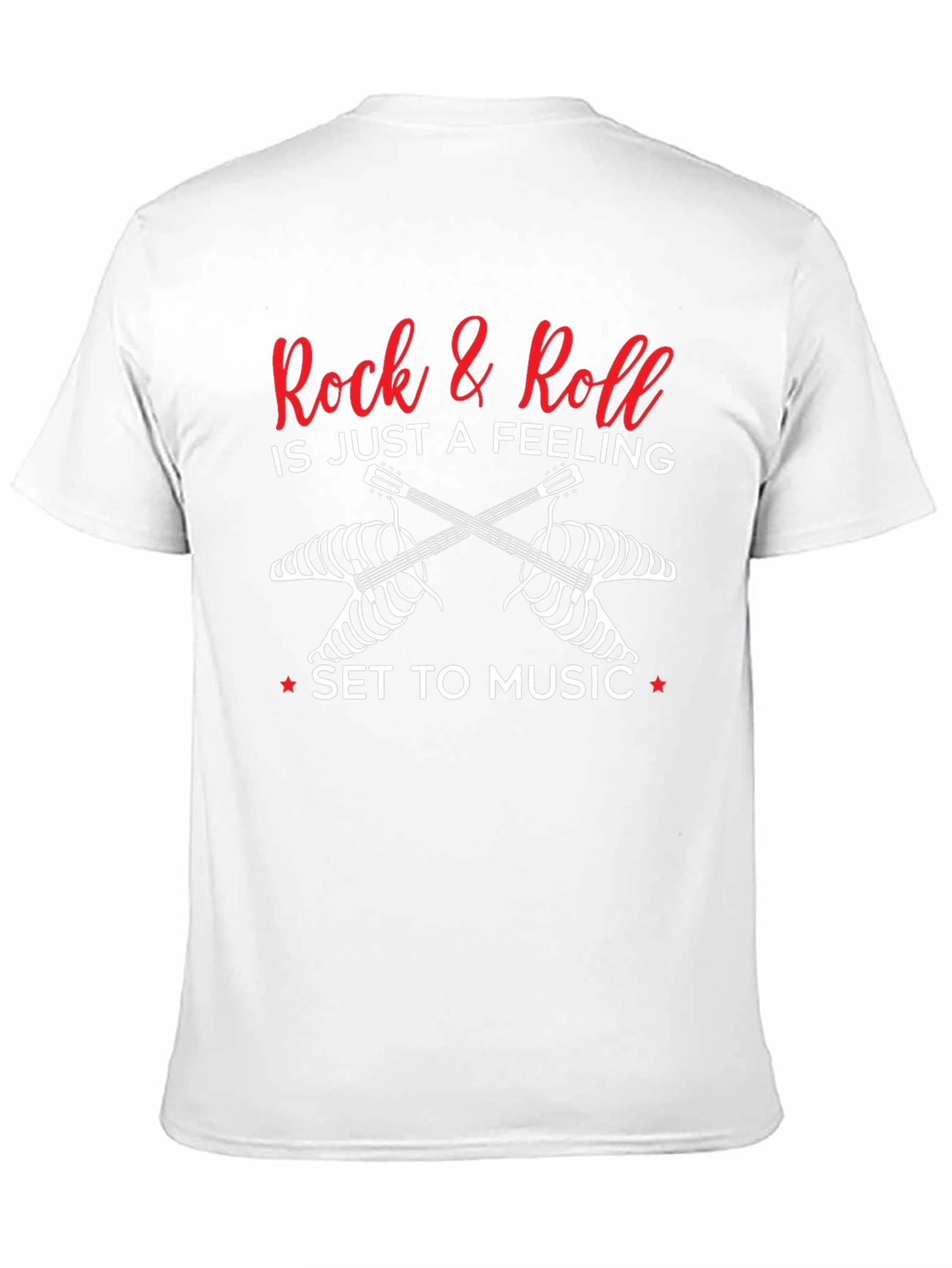 Rock & Roll Feeling Guitar Skeleton T-Shirt