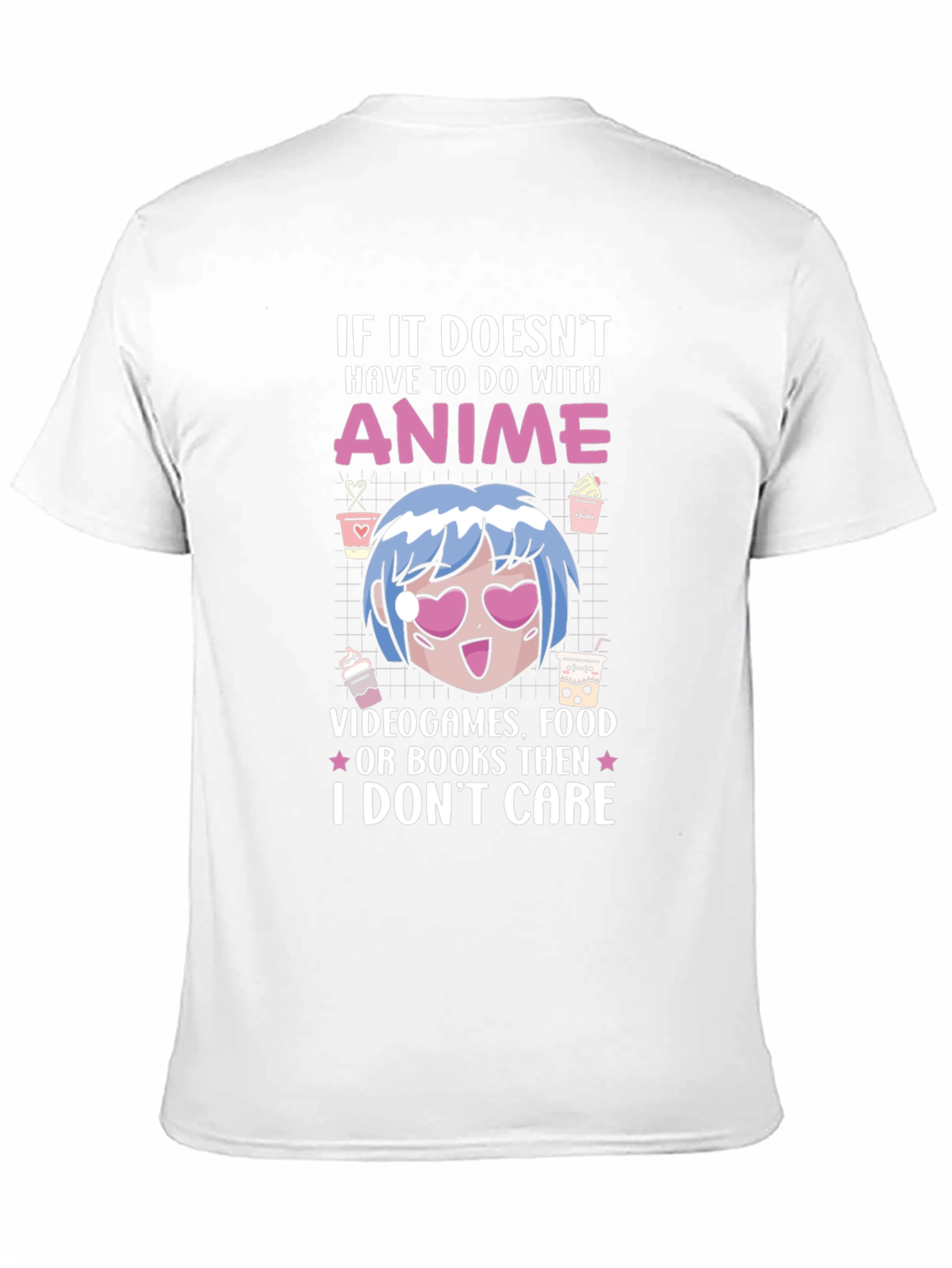 Anime Lover Tee - I Dont Care Graphic T-Shirt