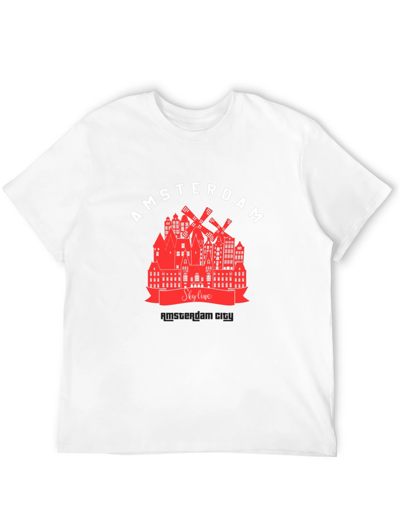 Amsterdam Skyline Graphic T-Shirt