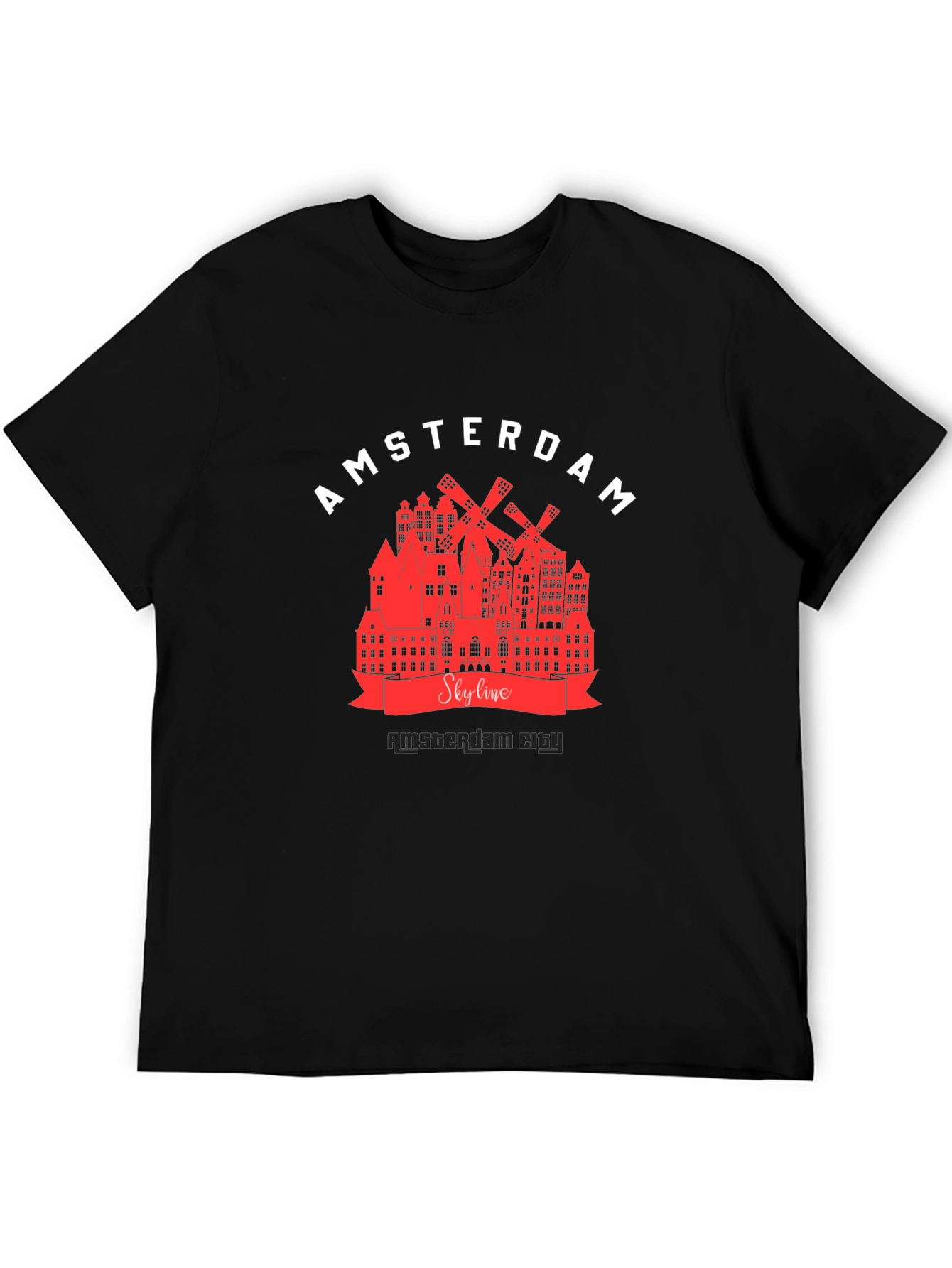 Amsterdam Skyline Graphic T-Shirt