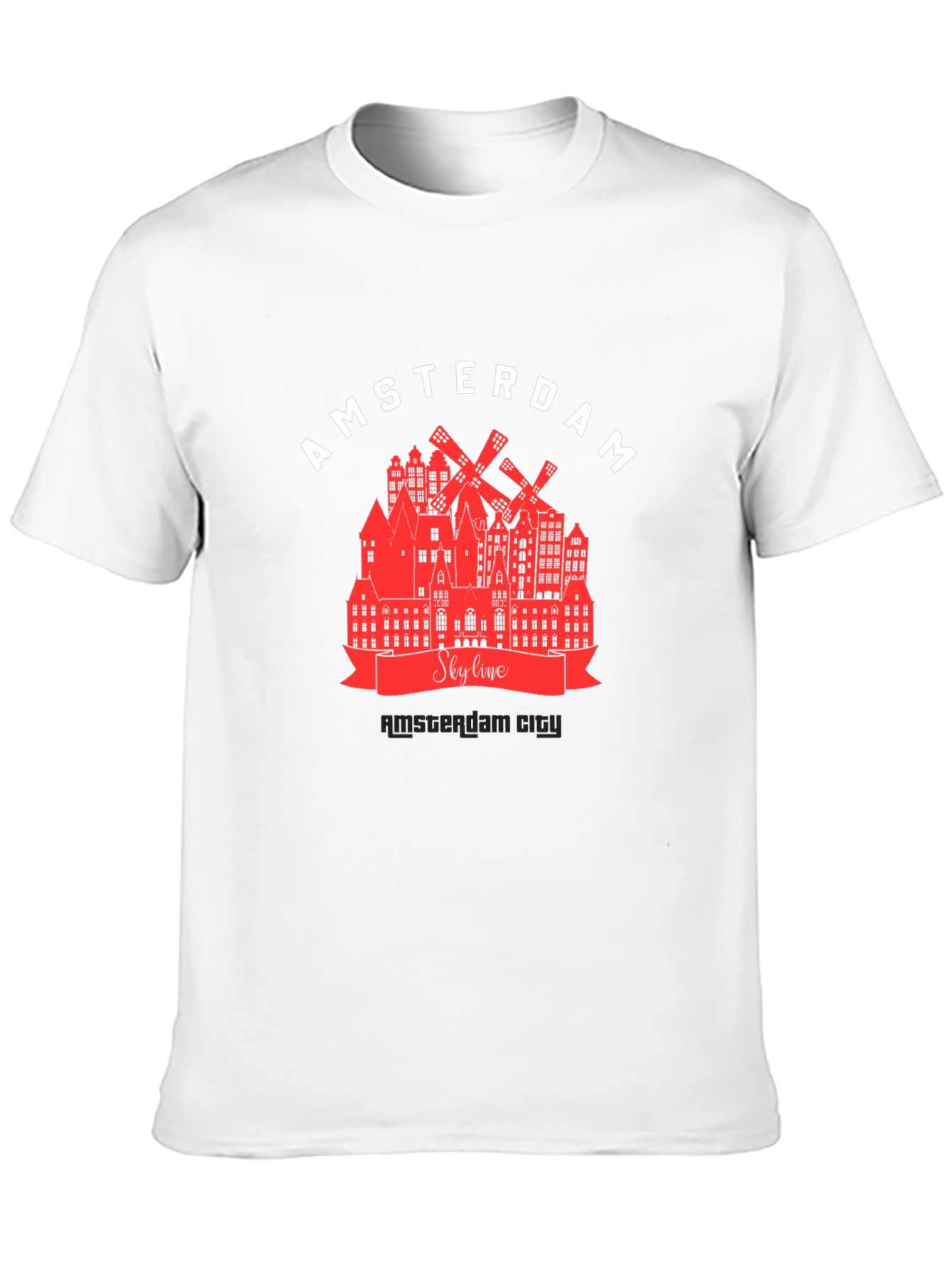 Amsterdam Skyline Graphic T-Shirt
