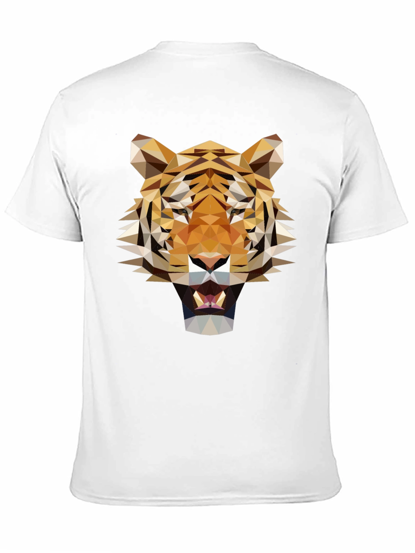 Geometric Tiger Graphic T-Shirt - Modern & Bold Style