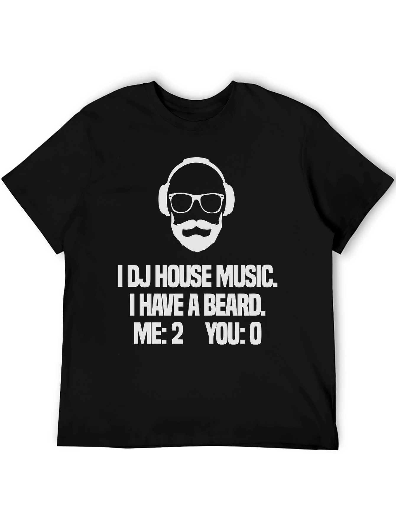 DJ House Music Beard T-Shirt