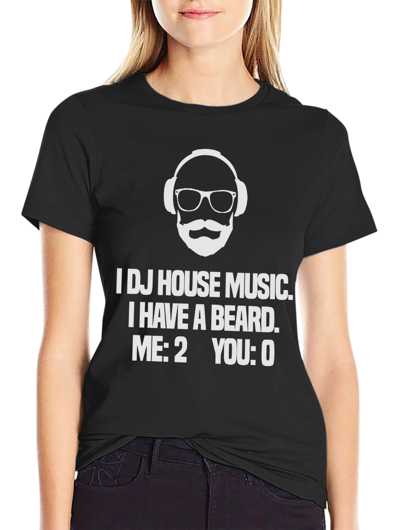 DJ House Music Beard T-Shirt