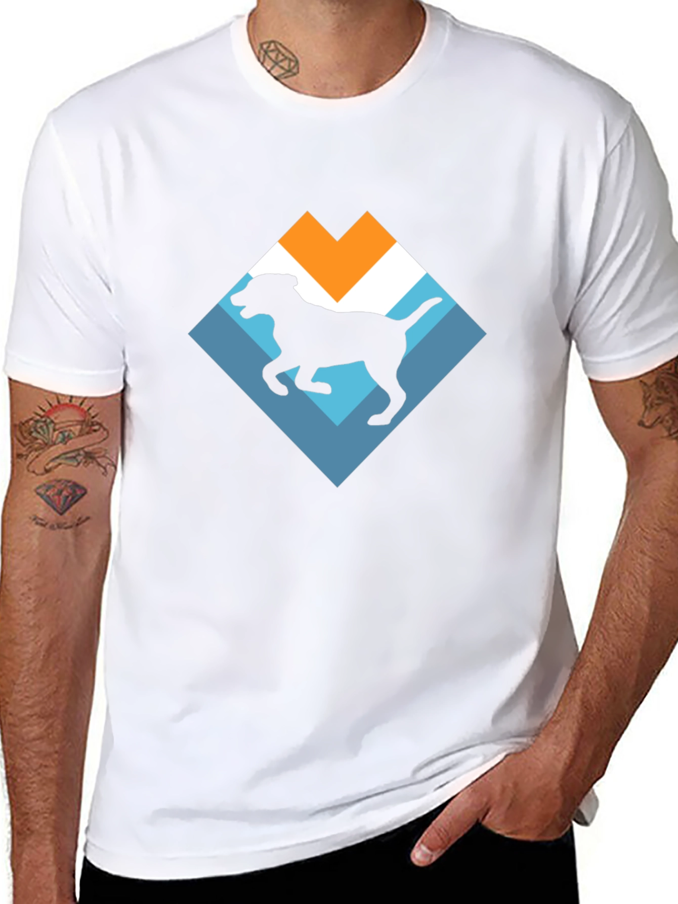 Dog Silhouette Graphic Tee